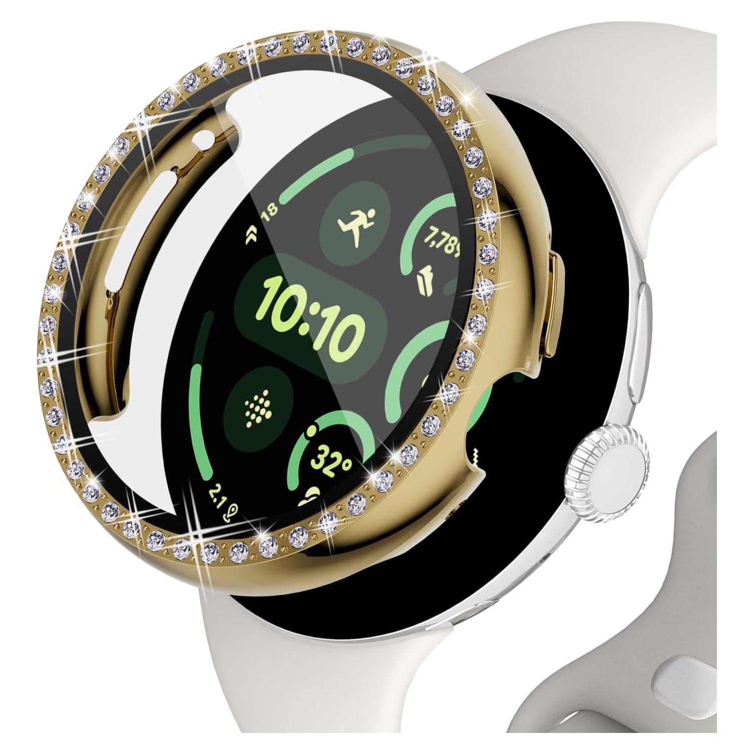 Funda Protectora para Google Pixel Watch 3 45mm Dorado