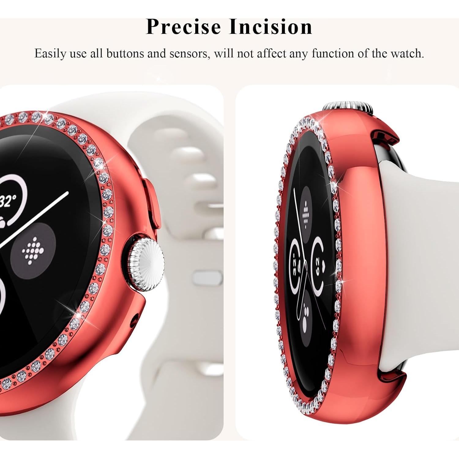 Funda Protectora para Google Pixel Watch 3 45mm Dorado