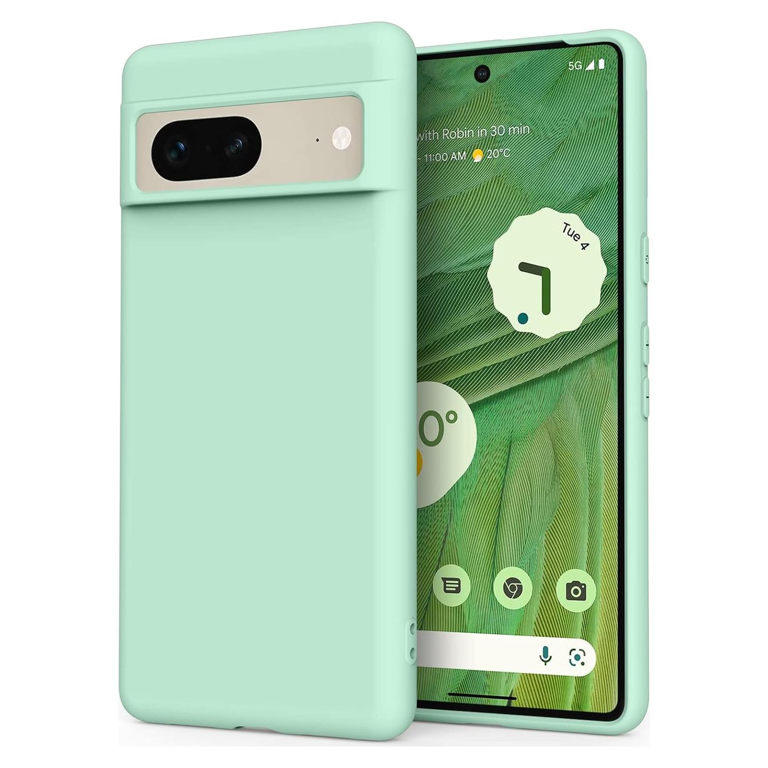 Funda de Silicona Amzpas para Google Pixel 8 - Menta