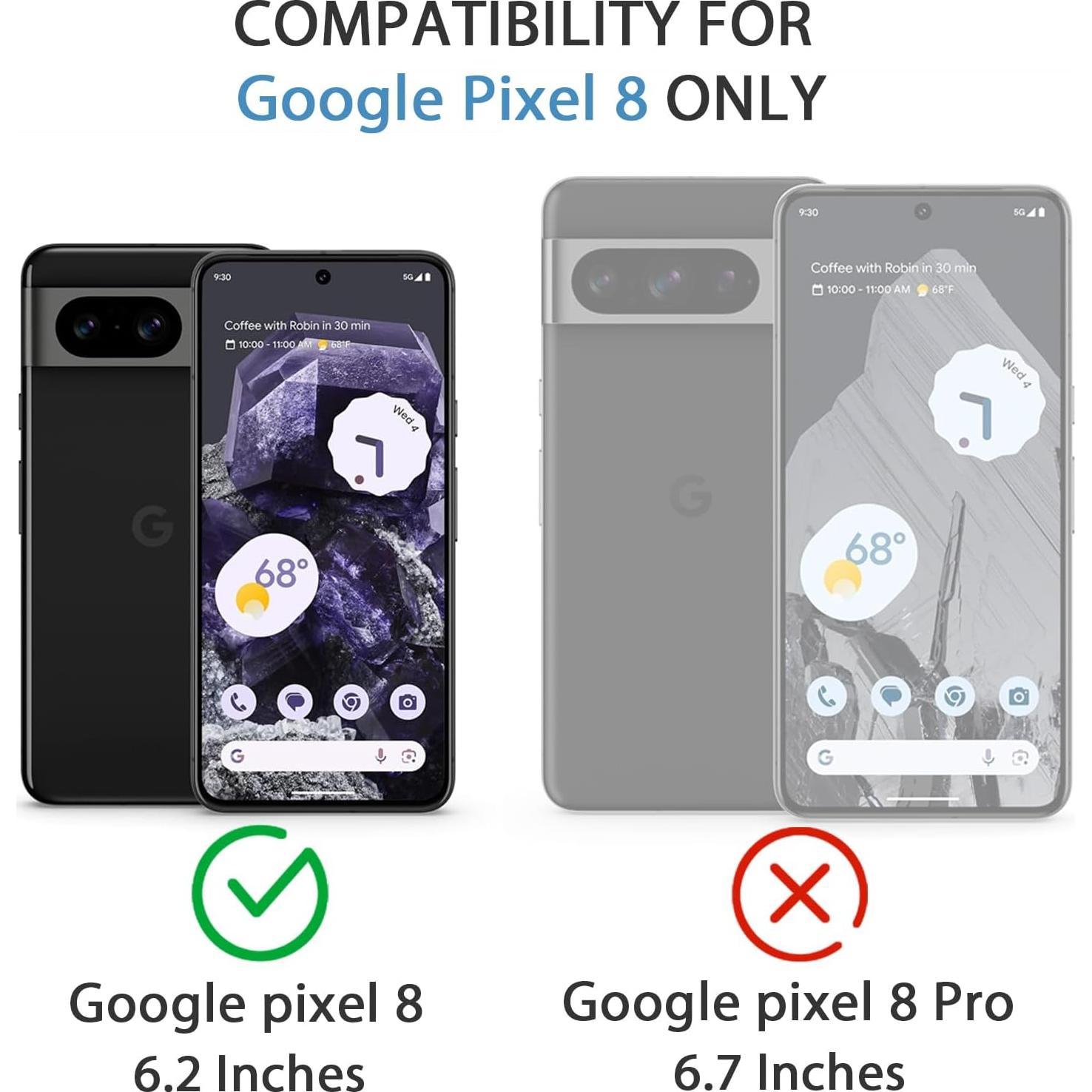 Funda de Silicona Amzpas para Google Pixel 8 - Menta