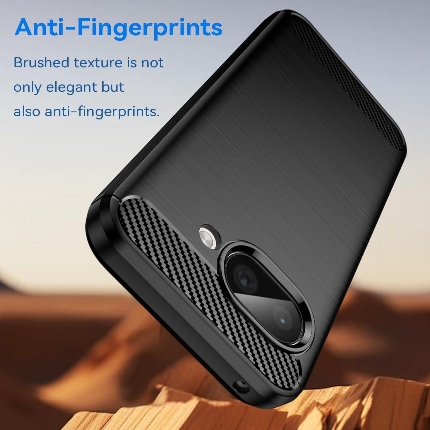 Funda Google Pixel 9A RJYWSQH TPU Ligera y Duradera Negra