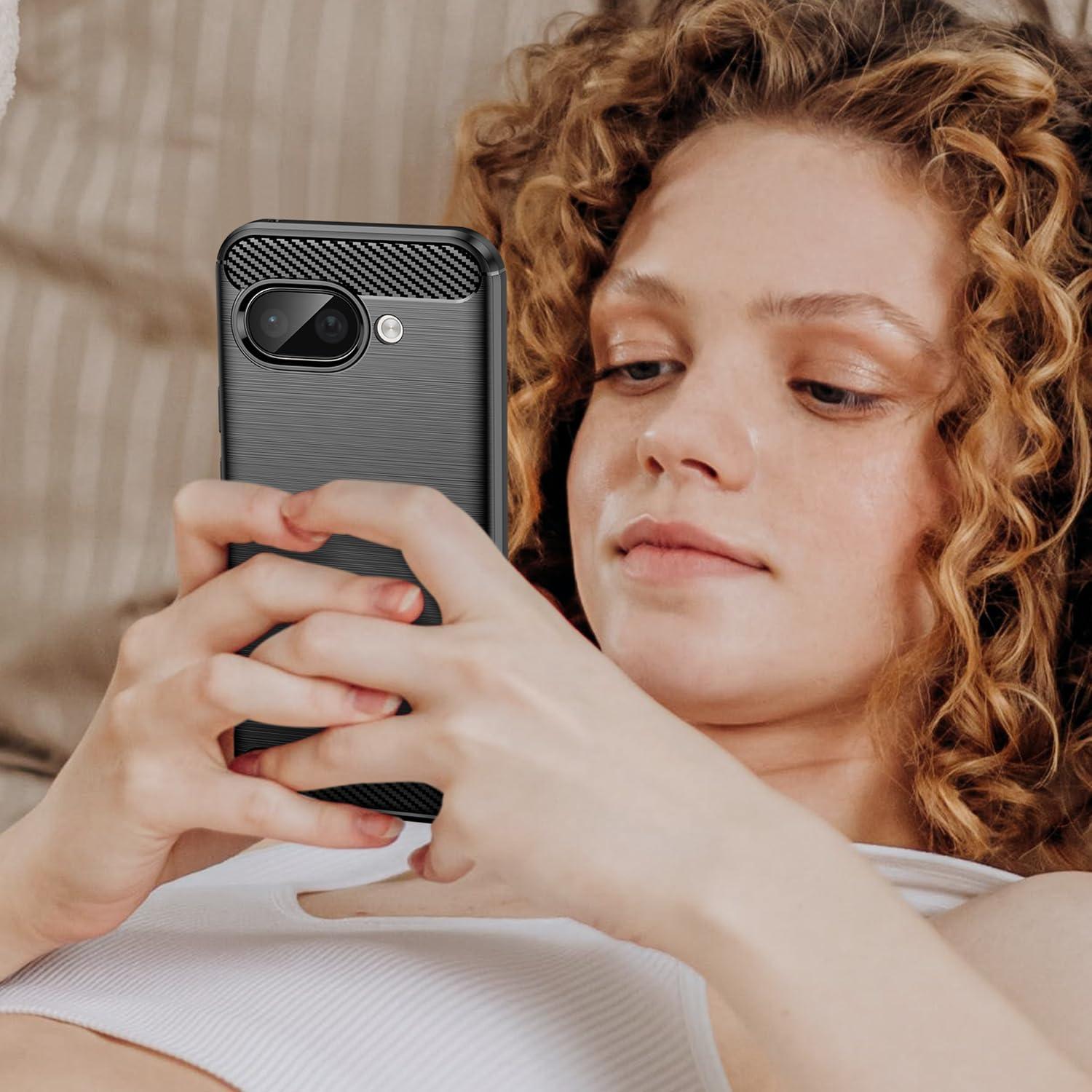 Funda Google Pixel 9A RJYWSQH TPU Ligera y Duradera Negra