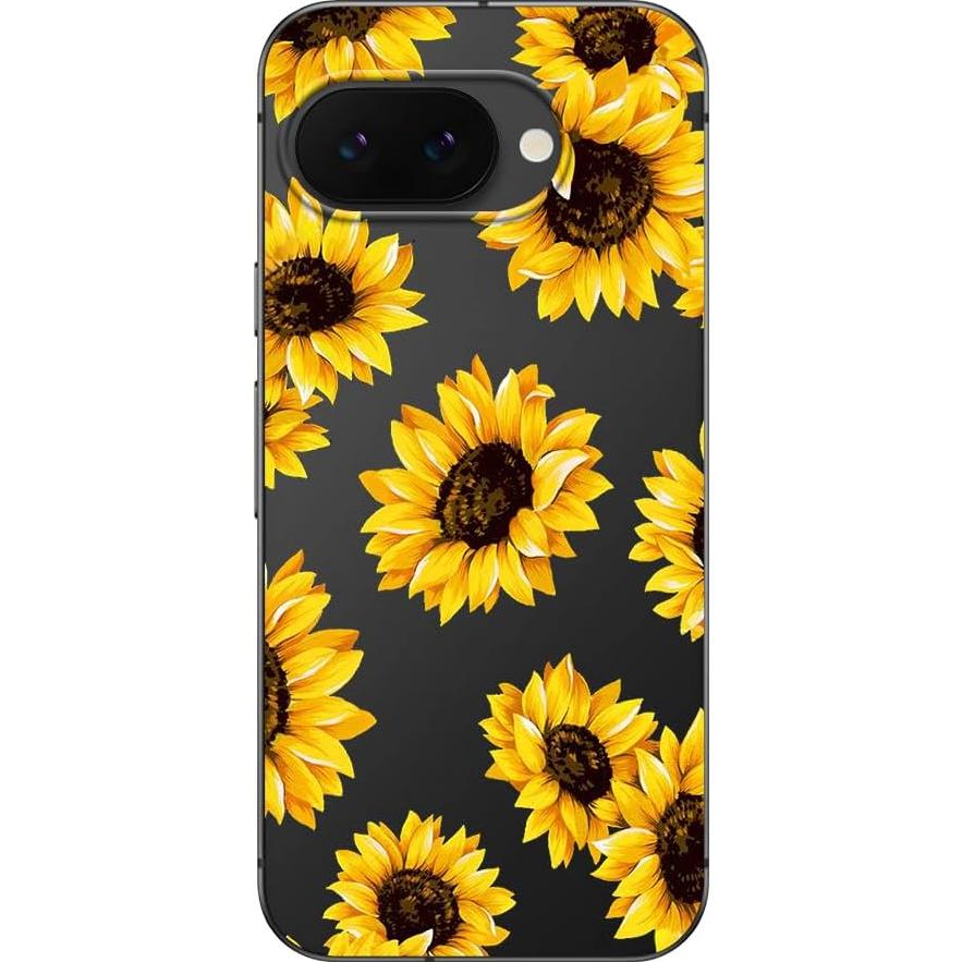 Funda TPU Blingy's para Google Pixel 9a Floral Girasoles 6.3"