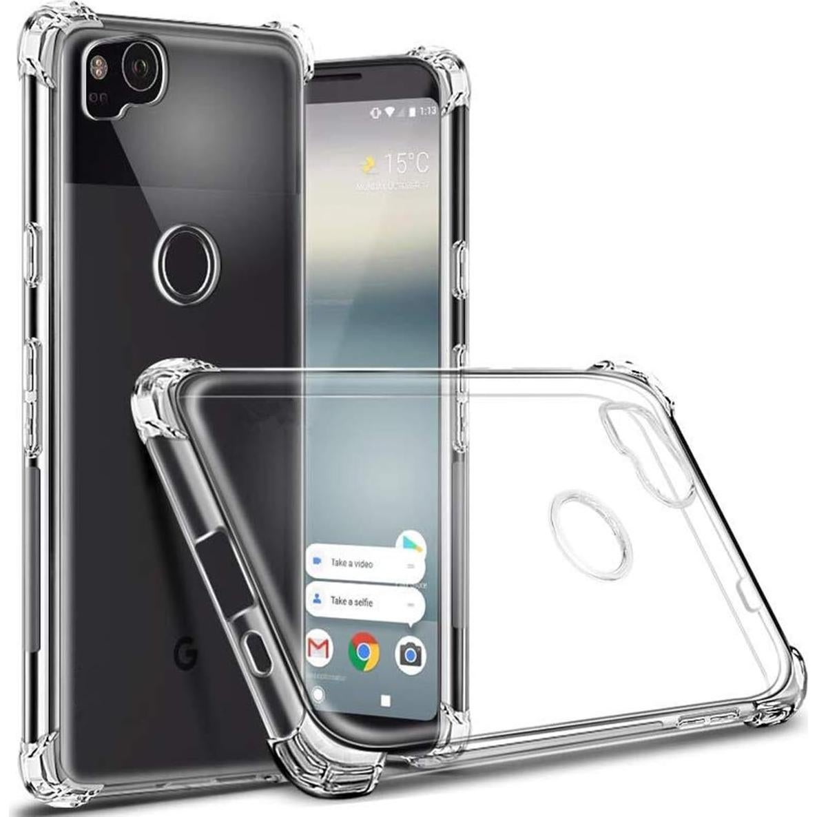 Funda TPU Transparente iCoverCase para Google Pixel 2 - Ligera y Absorbente