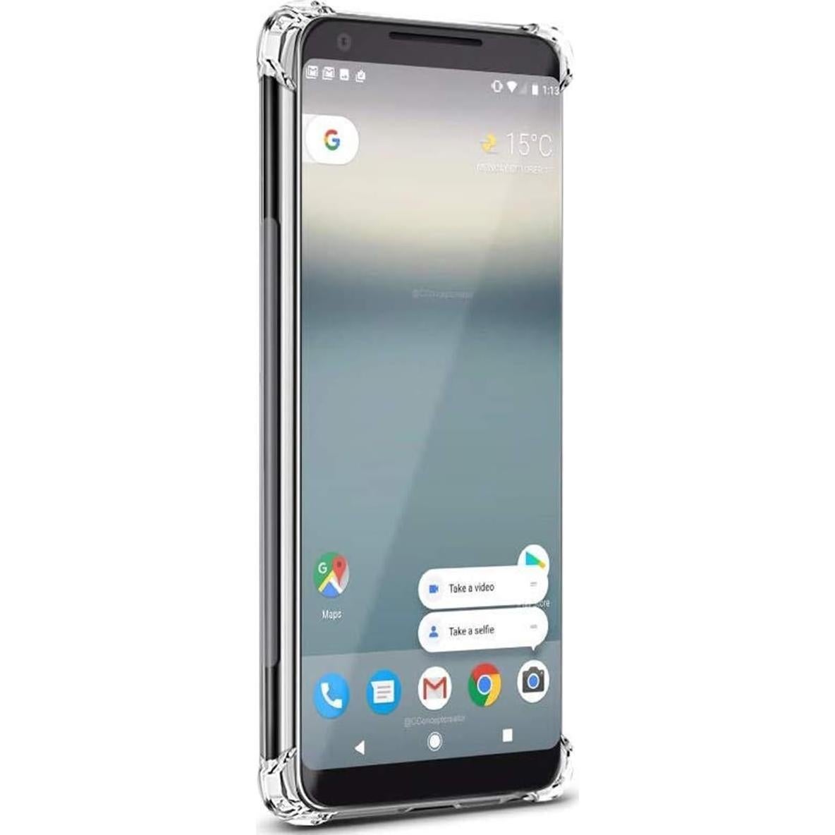 Funda TPU Transparente iCoverCase para Google Pixel 2 - Ligera y Absorbente