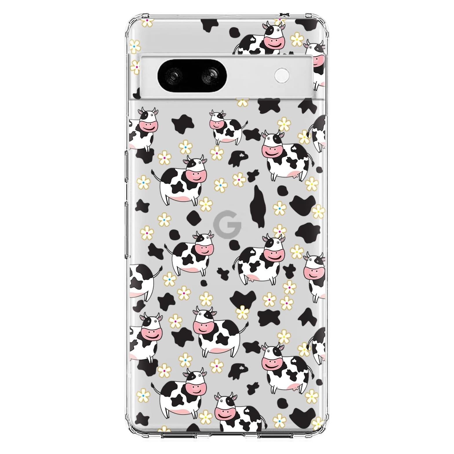 Funda Blingy's para Google Pixel 7a - Diseño de Vaca Clara 6.1"