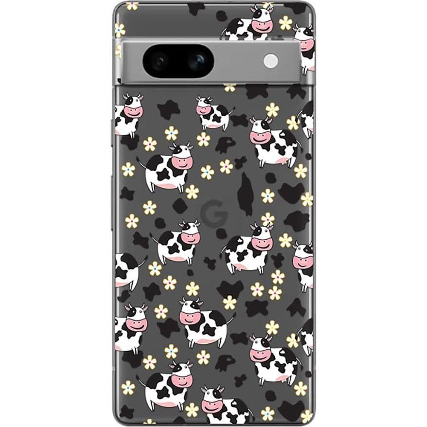 Funda Blingy's para Google Pixel 7a - Diseño de Vaca Clara 6.1"