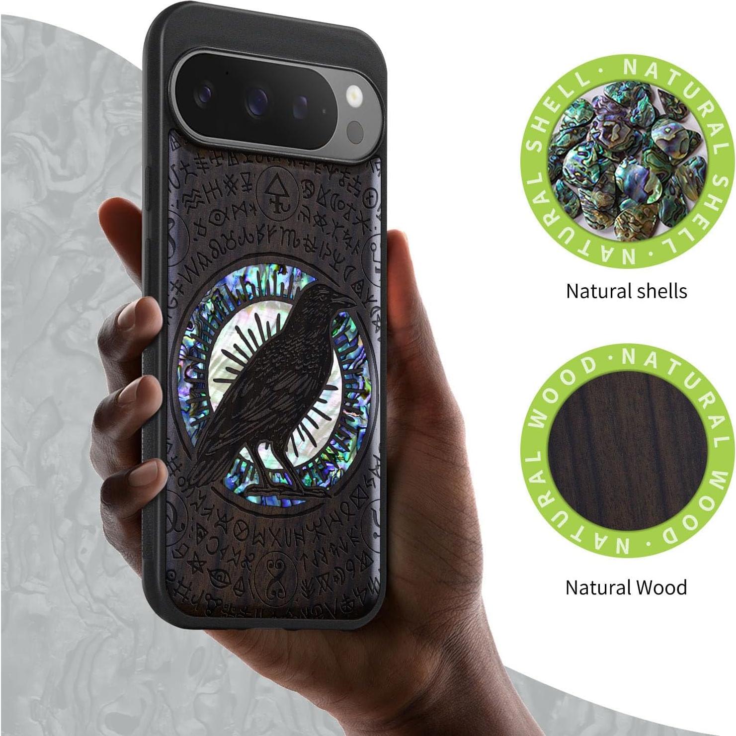 Funda de Madera Magnética Carveit para Google Pixel 9 Pro XL