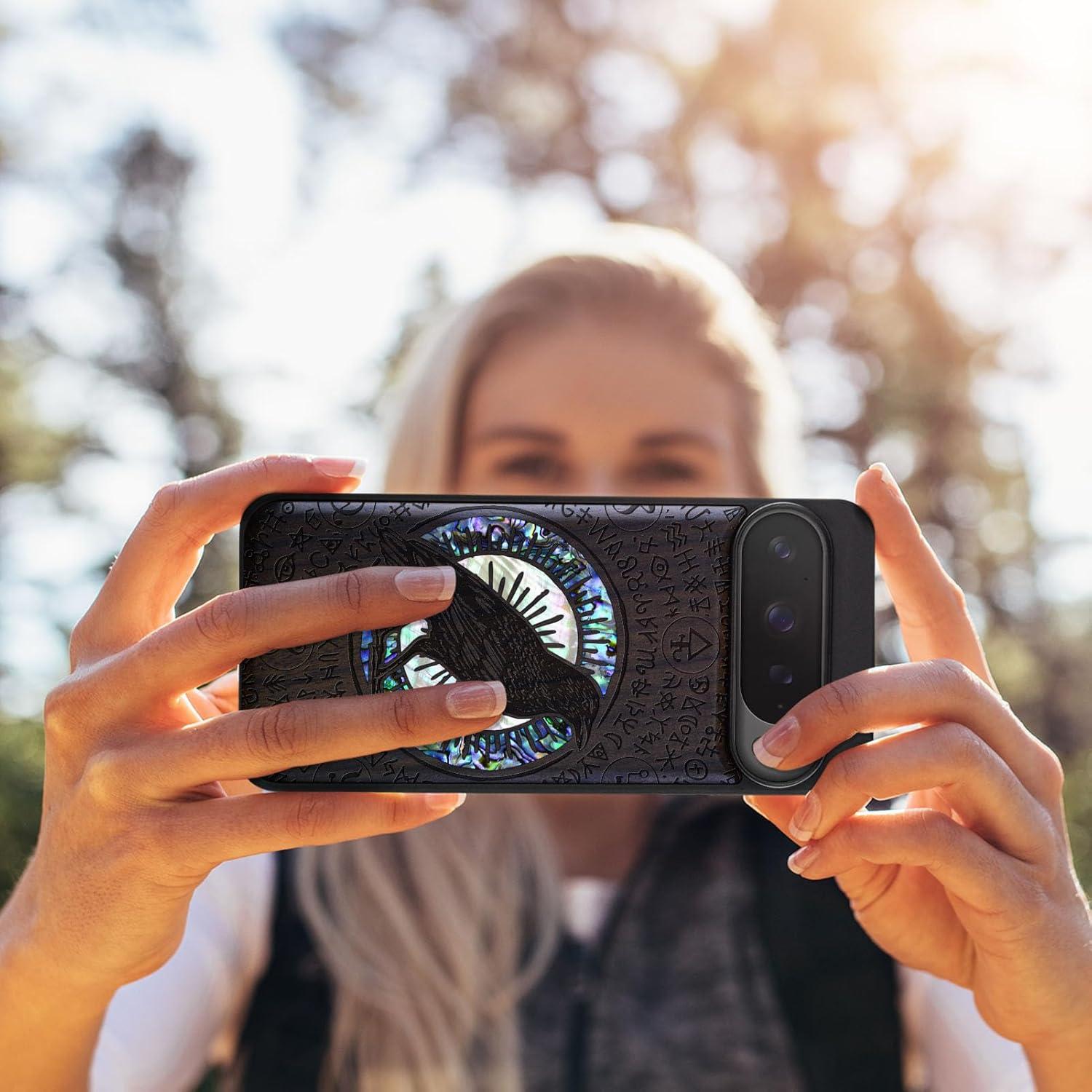 Funda de Madera Magnética Carveit para Google Pixel 9 Pro XL