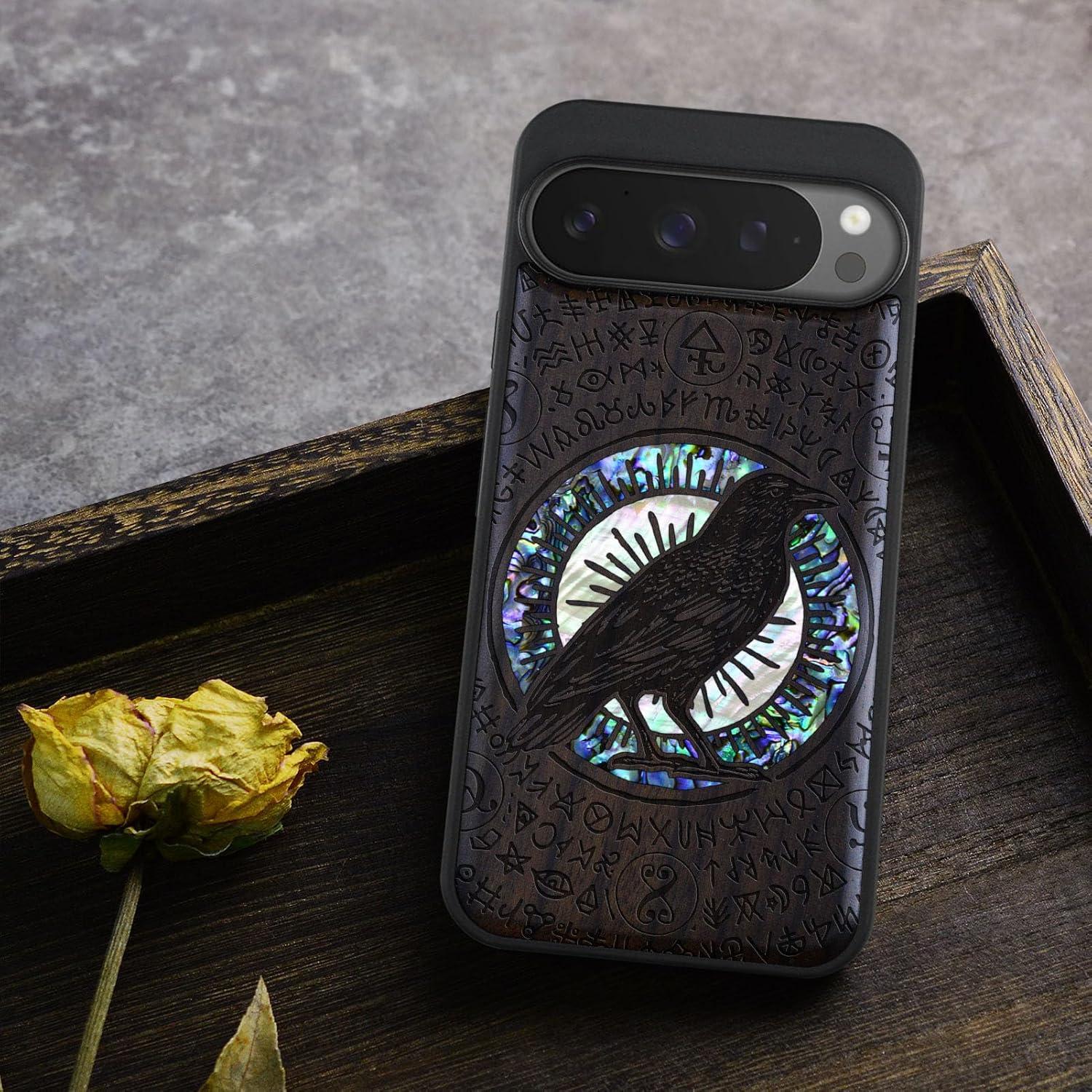 Funda de Madera Magnética Carveit para Google Pixel 9 Pro XL