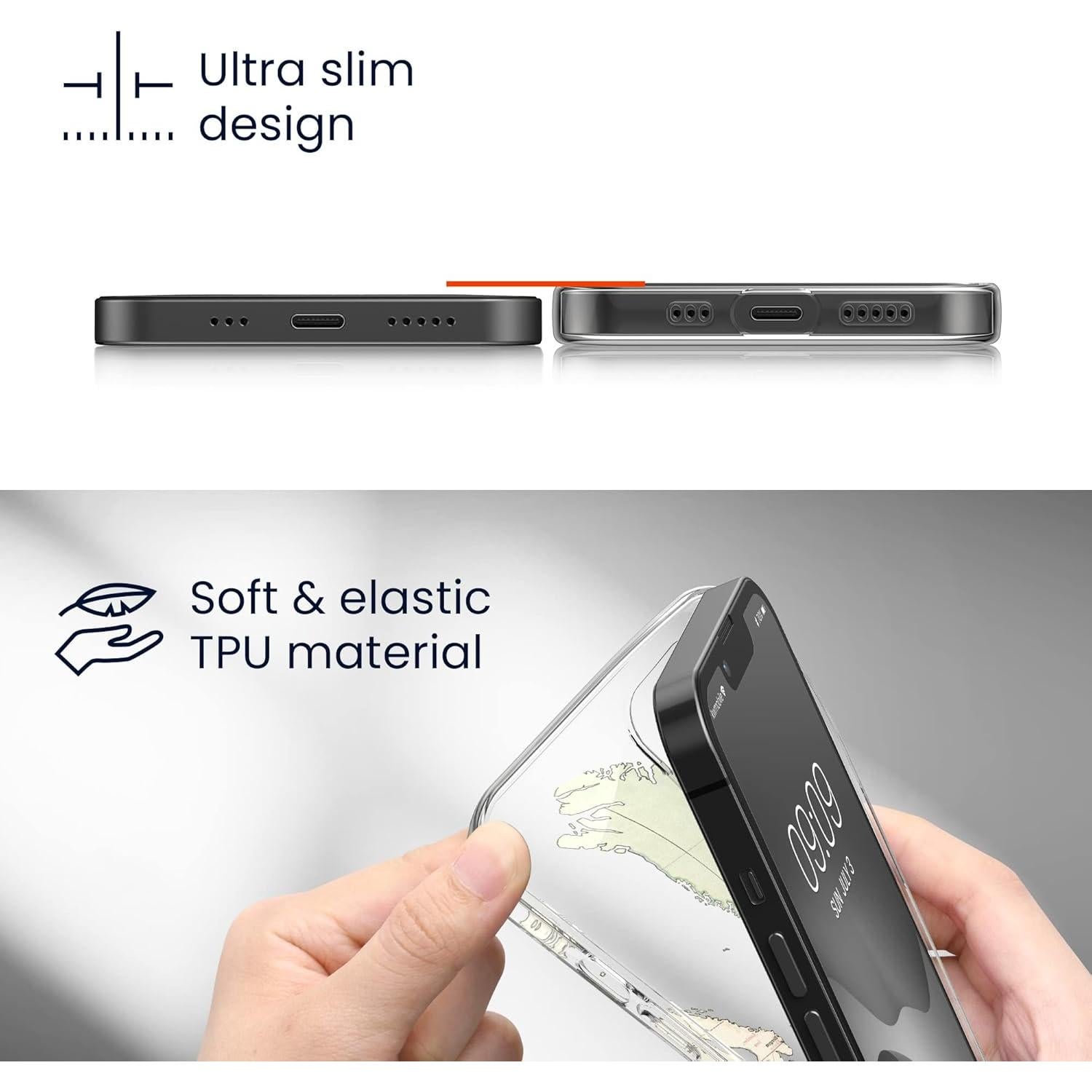 Funda Transparente KW-Mobile para Google Pixel 8 Pro - Flores de Cerezo