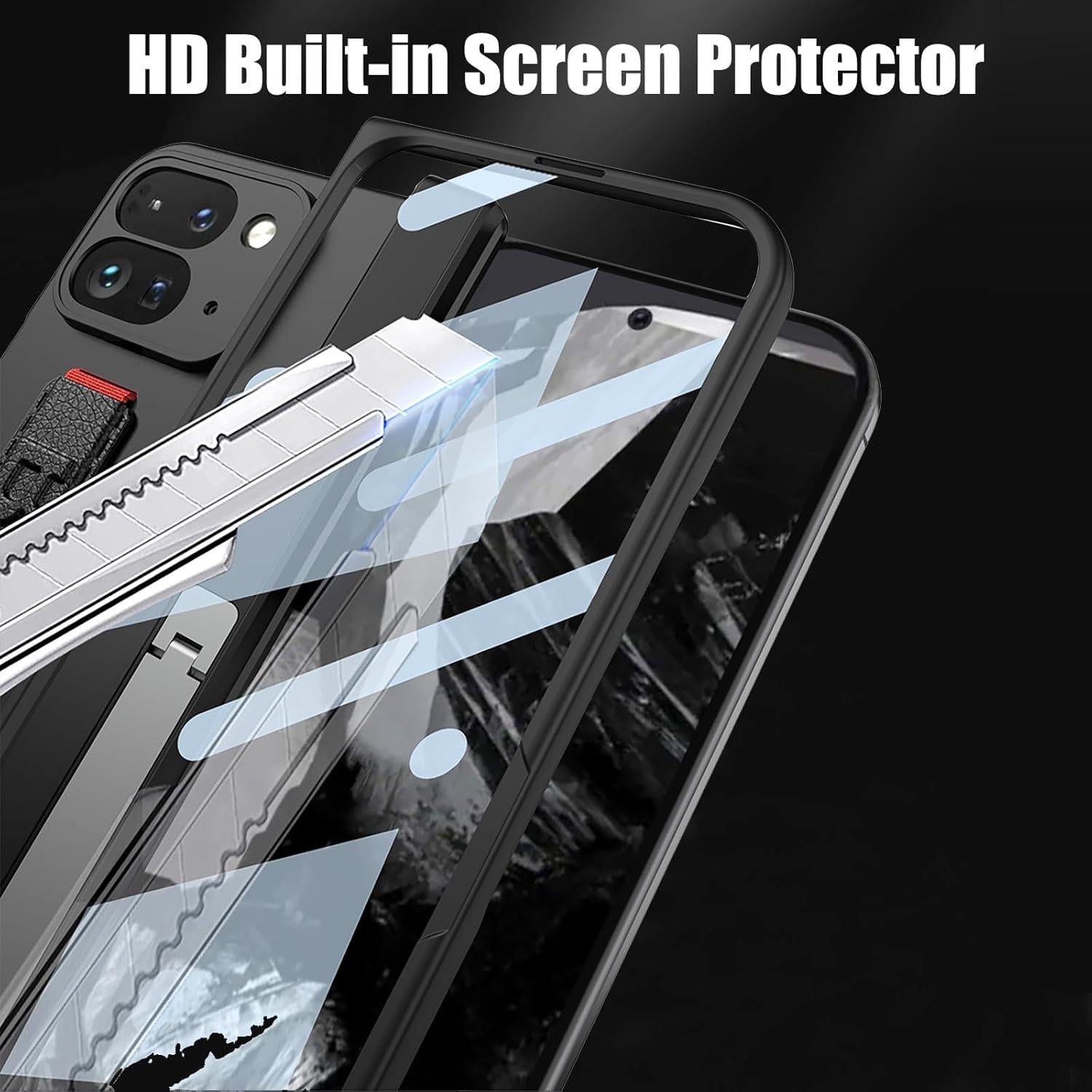 Funda Google Pixel 9 Pro Fold Clatoxi con Soporte y Protector HD