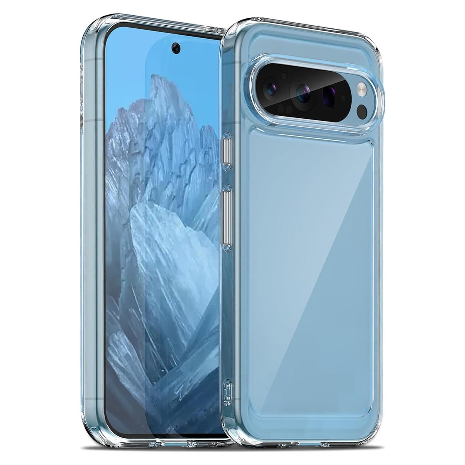 Funda Liisooka para Google Pixel 9/9 Pro, Transparente, Resistente