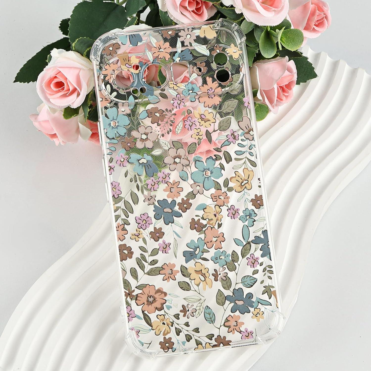 Funda TPU Floral para Google Pixel 9 Pro - Protección Completa