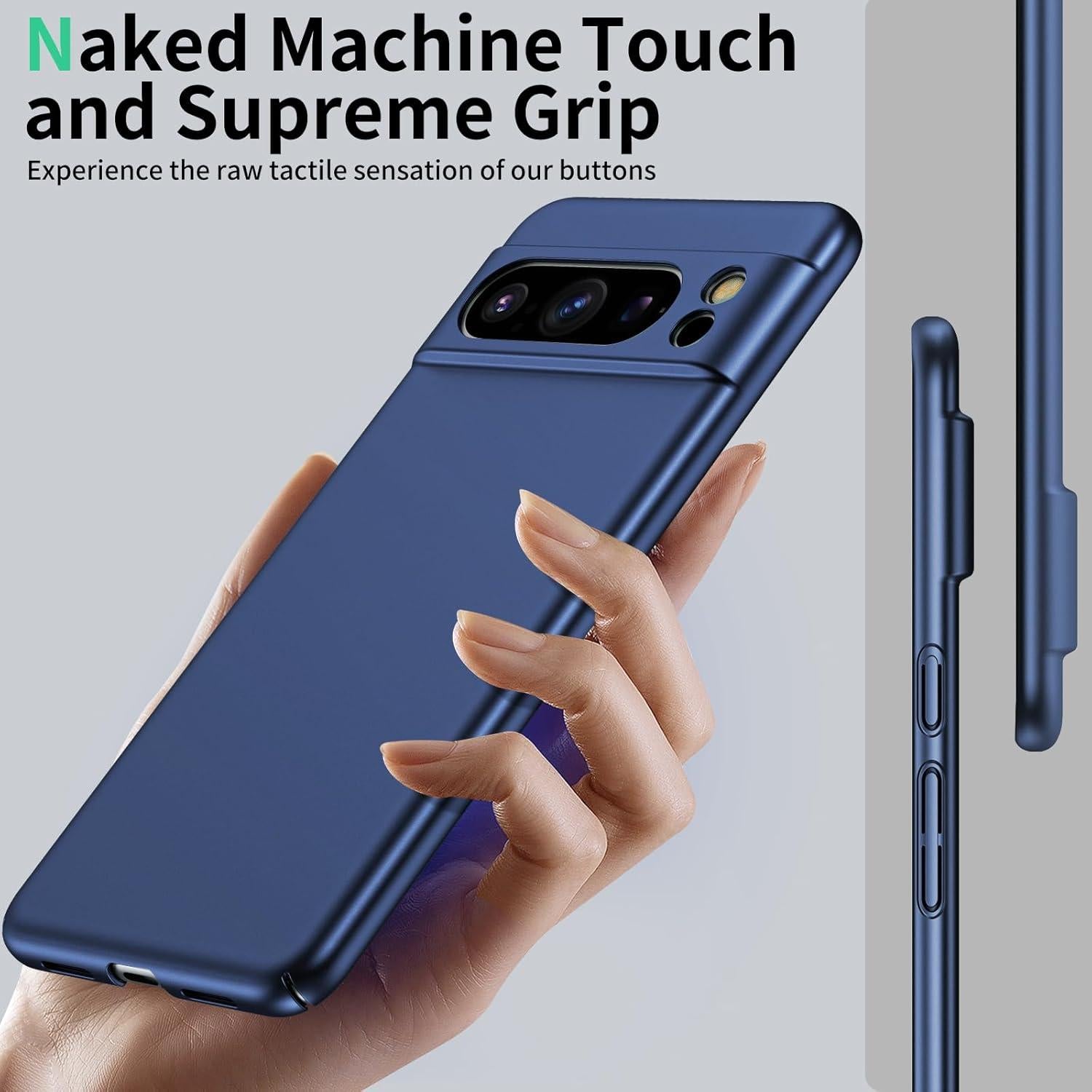 Funda Magnética Ultra Delgada GRECAZO para Pixel 8 Pro - Azul Marino