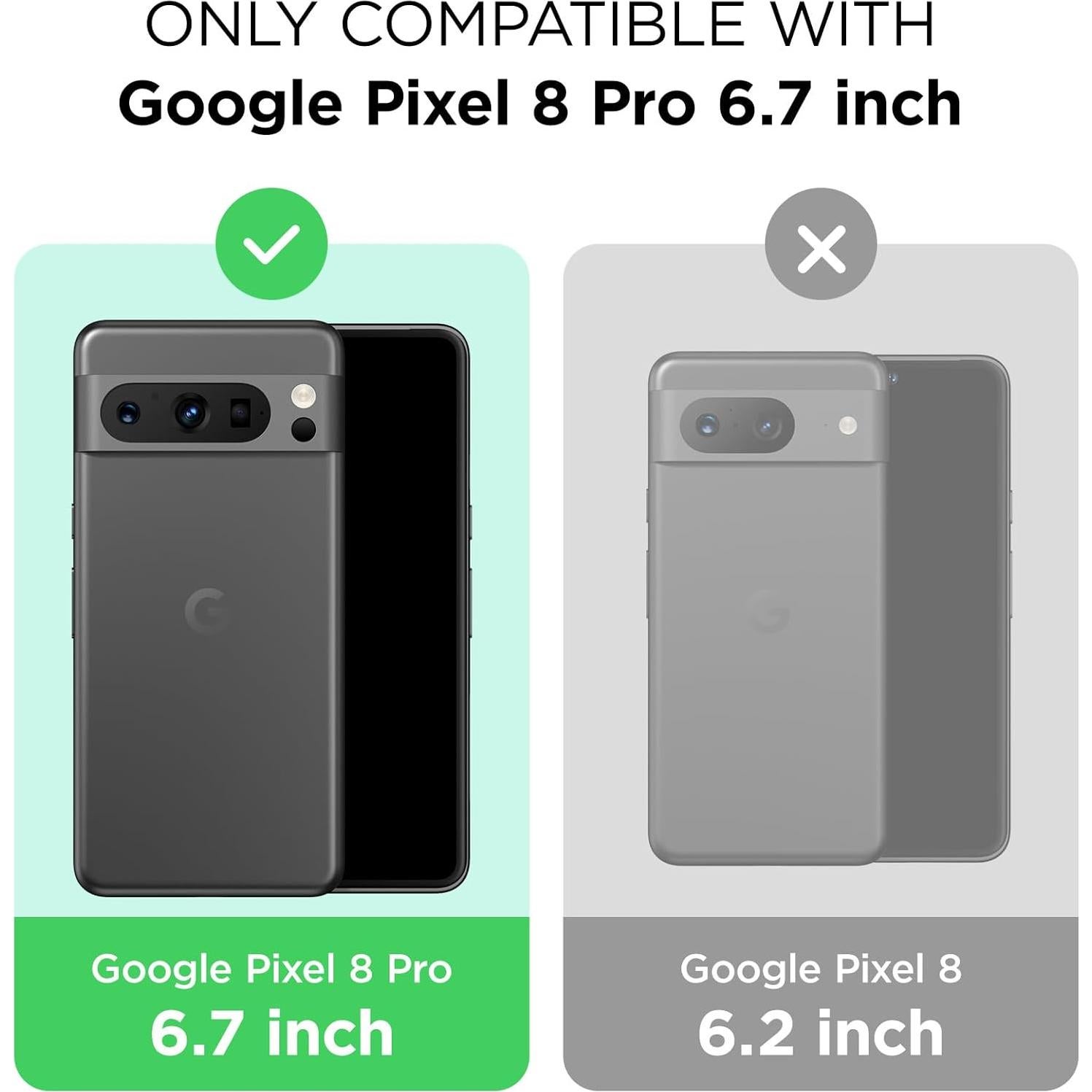 Funda Silicona COFFKER para Google Pixel 8 Pro Amarillo Fluorescente