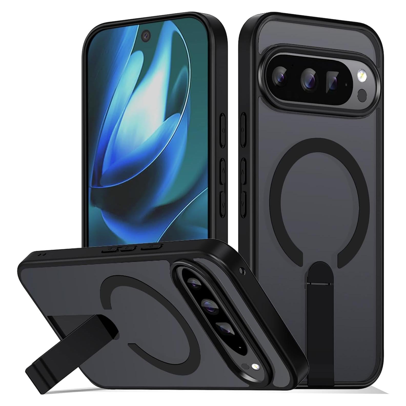 Funda Google Pixel 9 Pro XL Magnética con Soporte - Negro