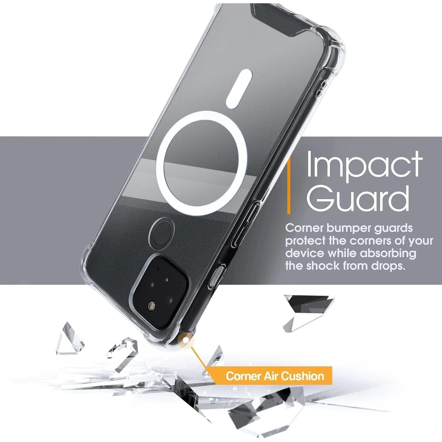 Funda Bumper Nabefamu para Google Pixel 4A 5G - Protección Militar