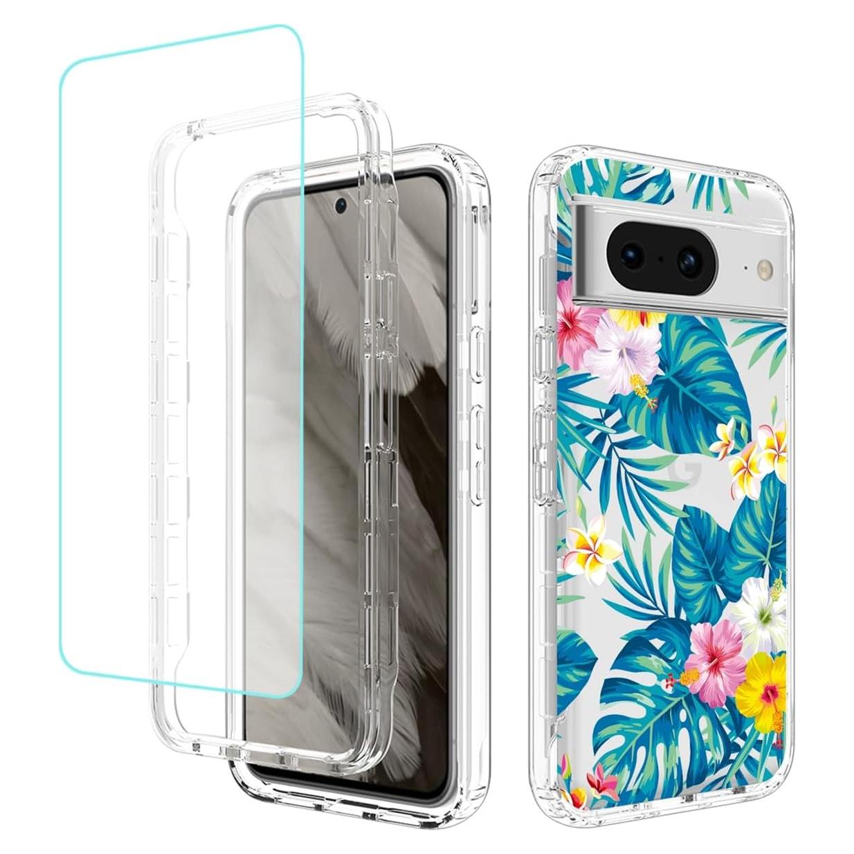 Funda Protectora Google Pixel 8 con Protector de Pantalla HD