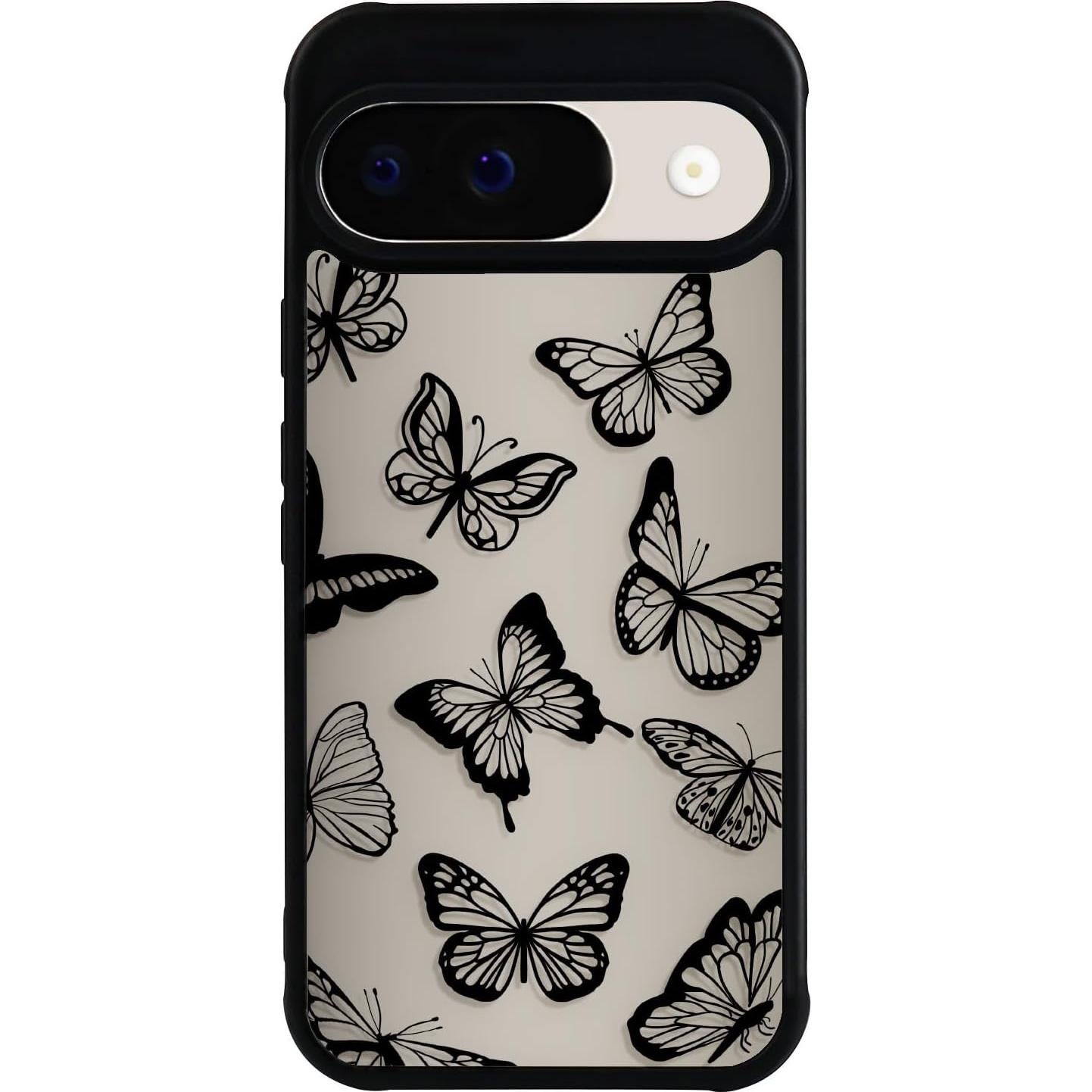 Funda Google Pixel 9/9 Pro Eiyikof Mariposa Negra Delgada