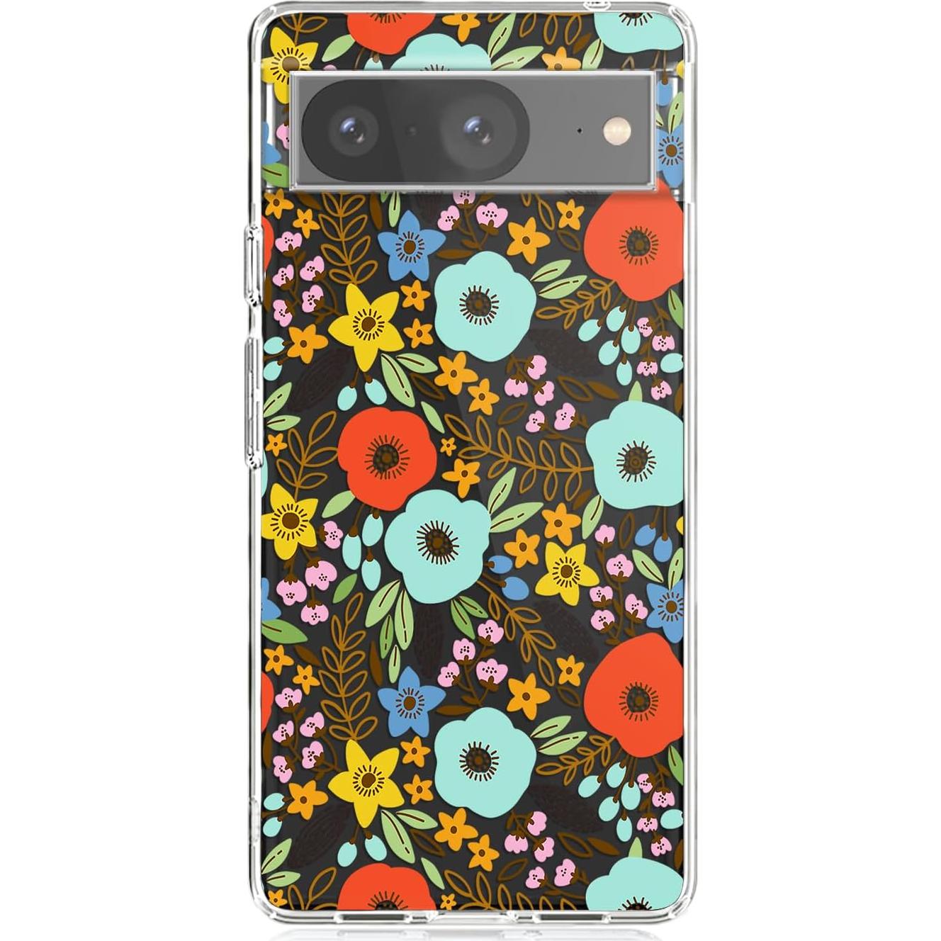 Funda Blingy's para Google Pixel 8 - TPU Transparente Floral 6.2"