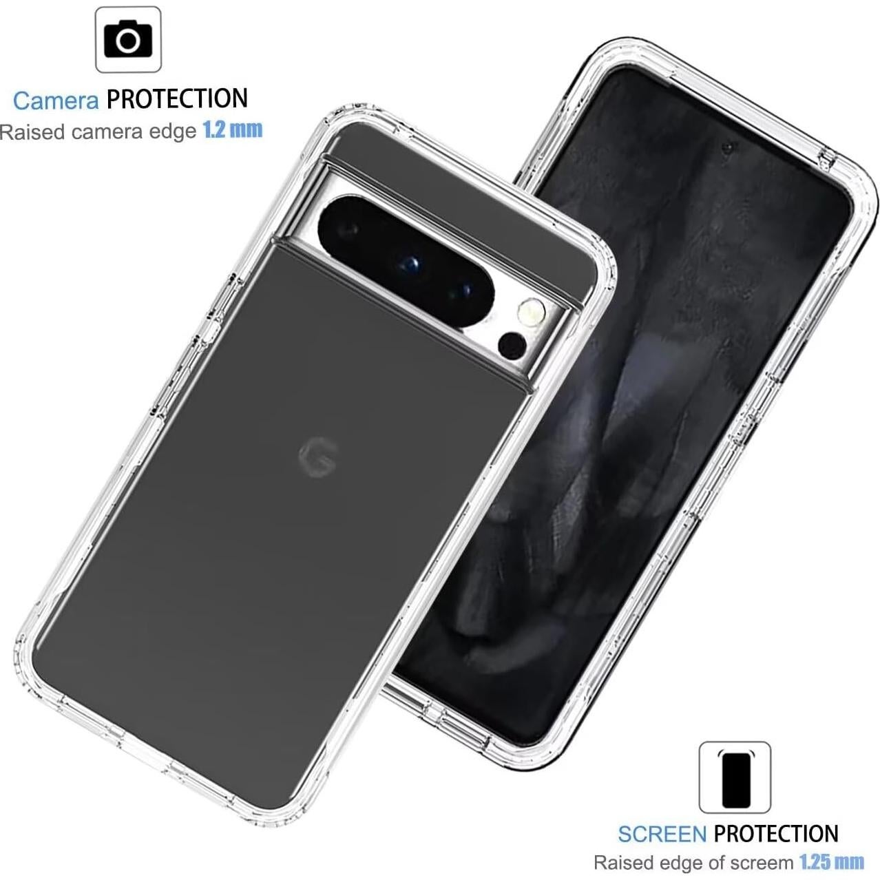 Funda Protectora Google Pixel 8 Pro con Protector de Pantalla