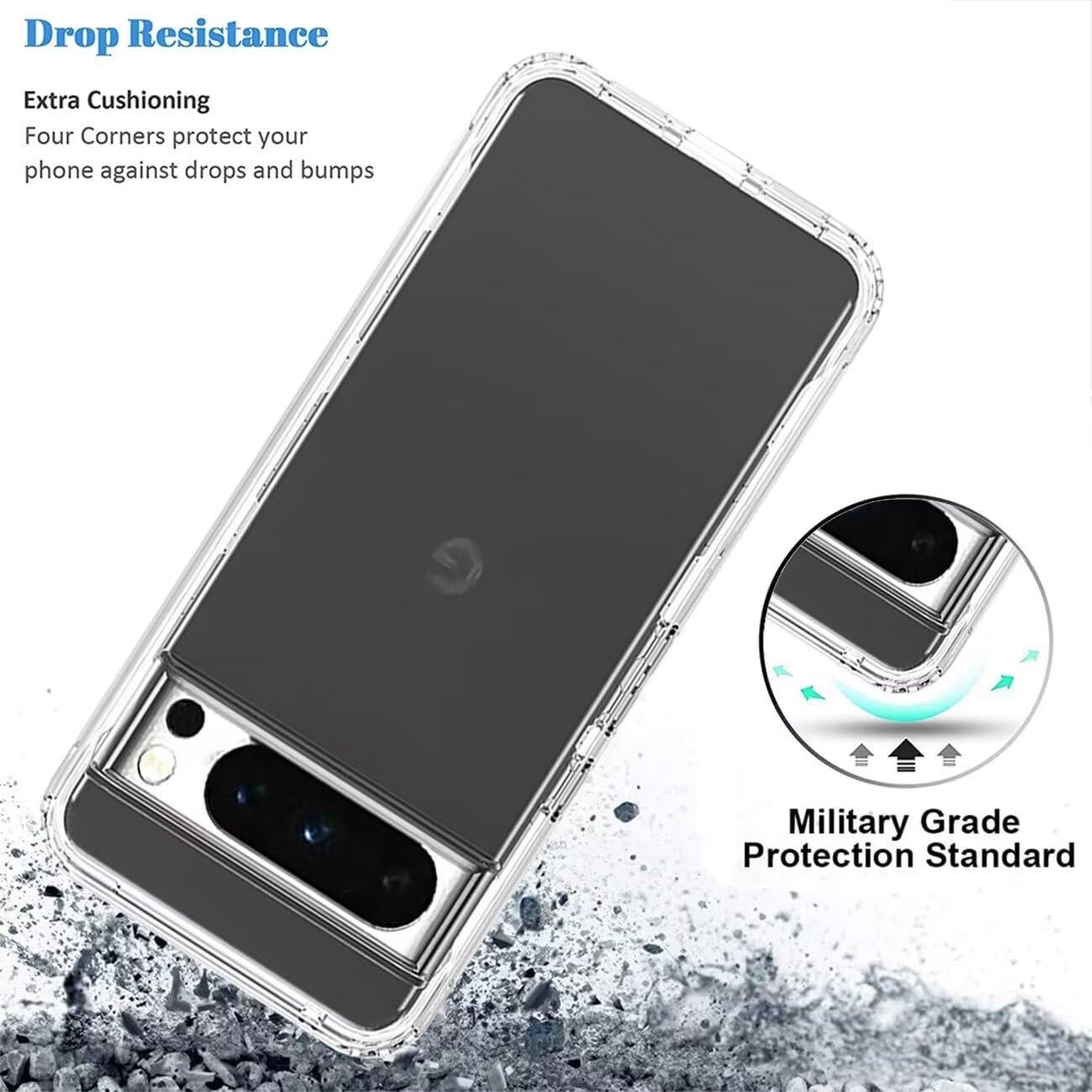 Funda Protectora Google Pixel 8 Pro con Protector de Pantalla