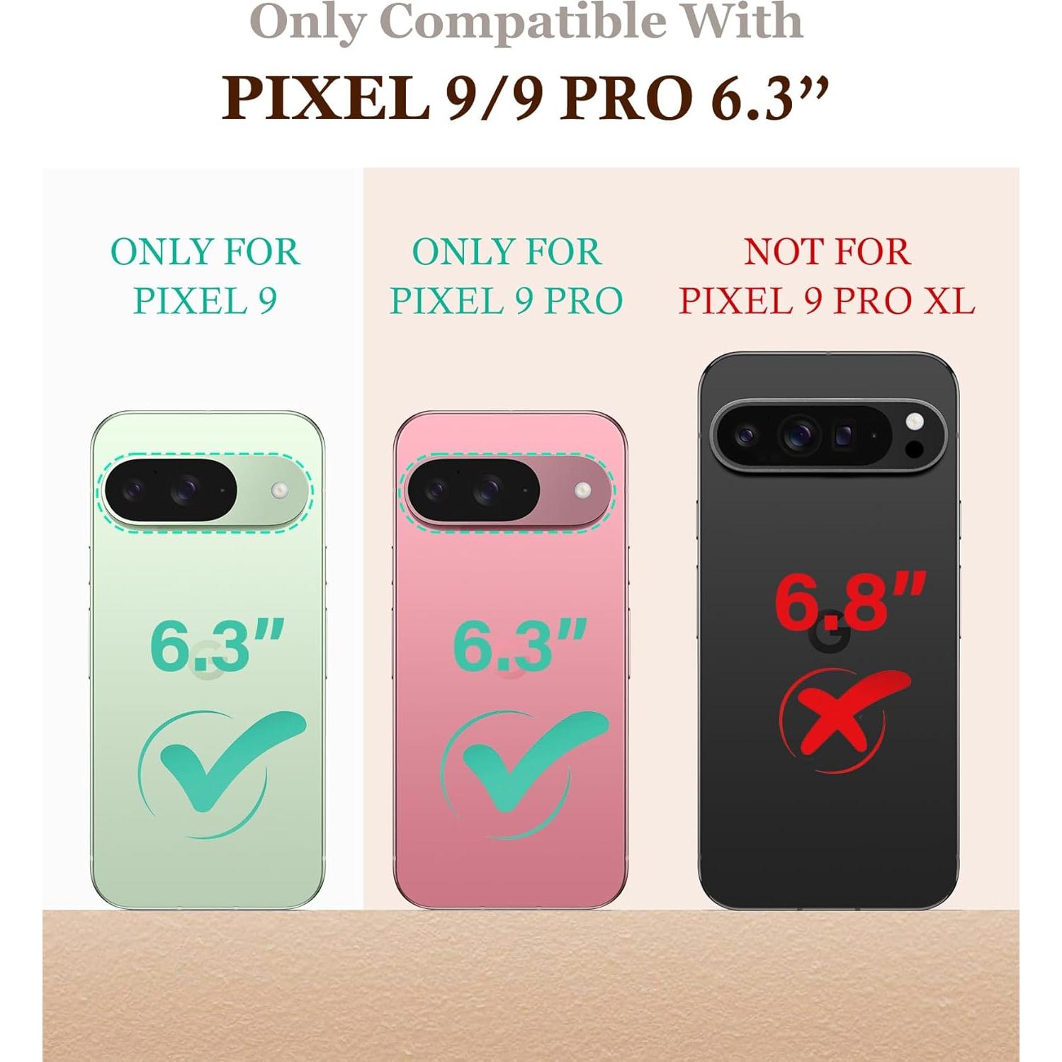 Funda de TPU clara para Google Pixel 9/9 Pro 5G - Floral Púrpura
