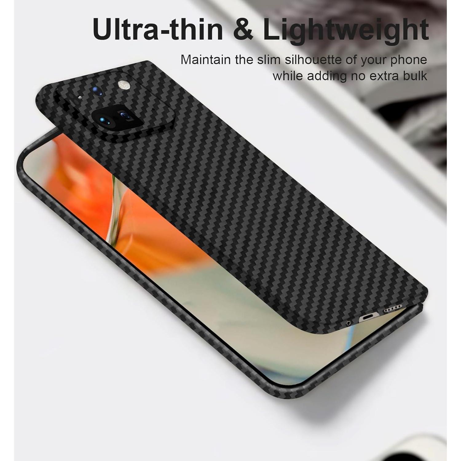 Funda delgada KAISENKEC para Google Pixel 9 Pro Fold 2024 - Negro