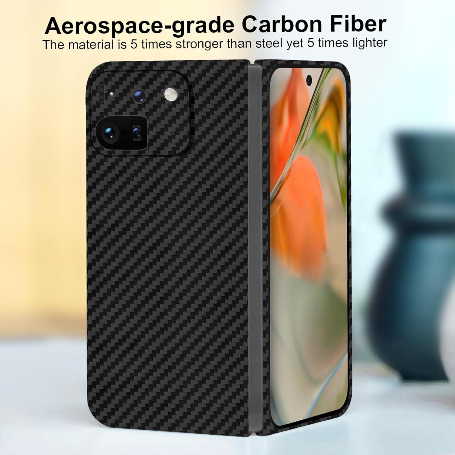 Funda delgada KAISENKEC para Google Pixel 9 Pro Fold 2024 - Negro