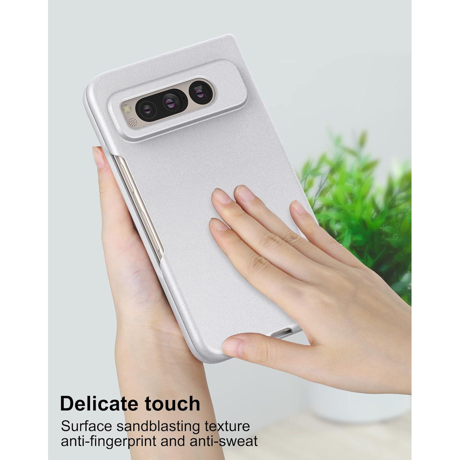 Funda Slim Fit Eastcoo para Google Pixel Fold 5G Plata