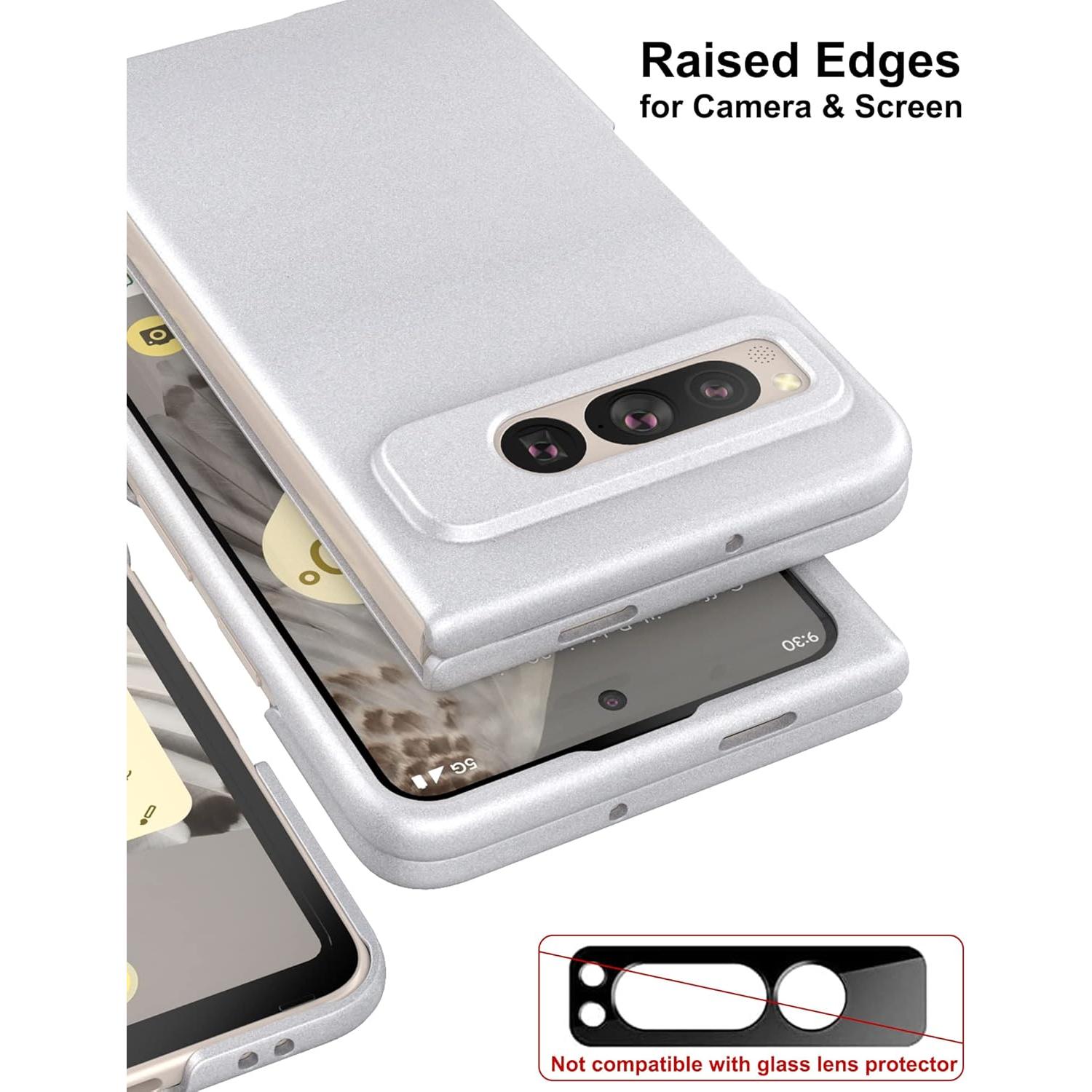 Funda Slim Fit Eastcoo para Google Pixel Fold 5G Plata