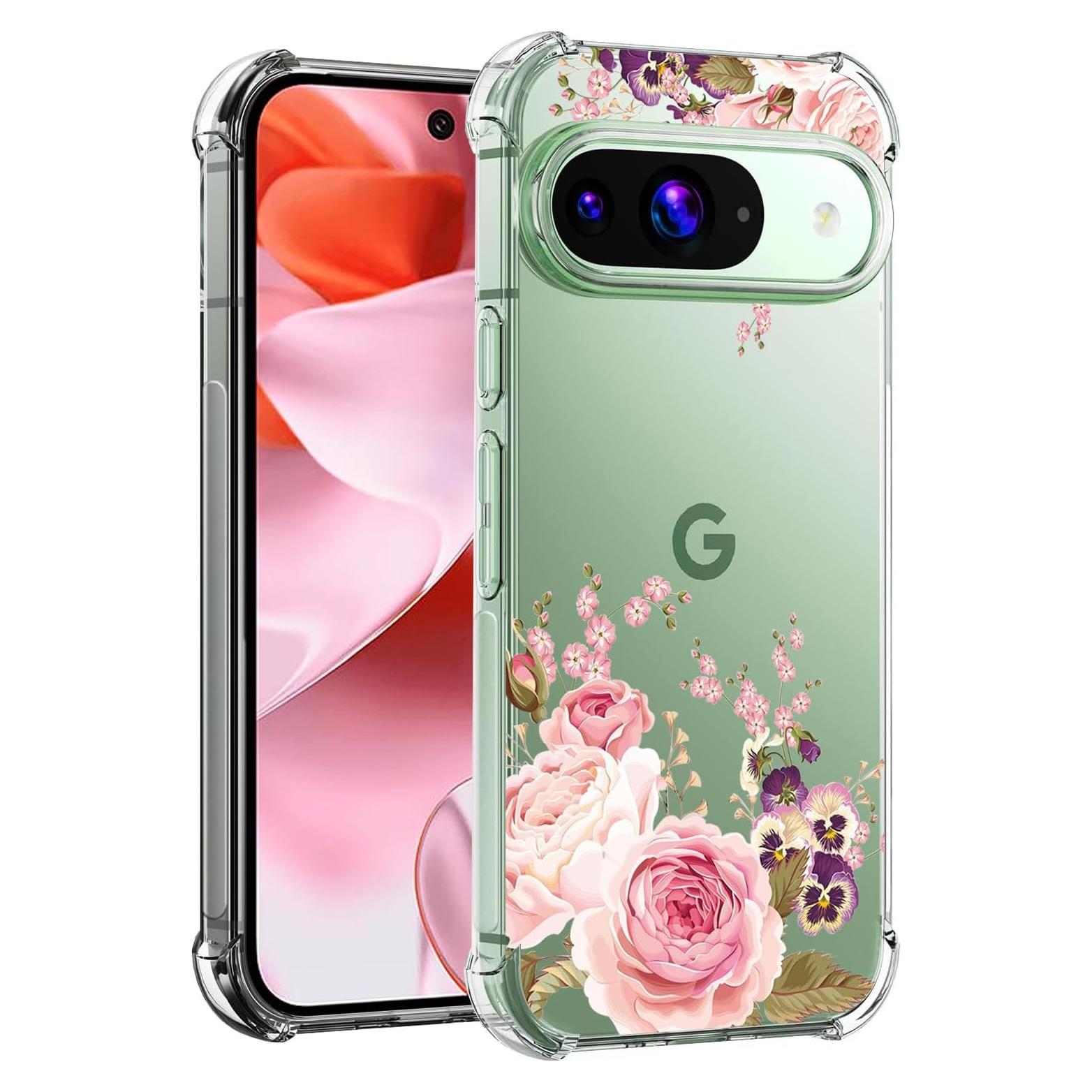 Funda TPU Rosa para Google Pixel 9 y 9 Pro - Ultra Clara