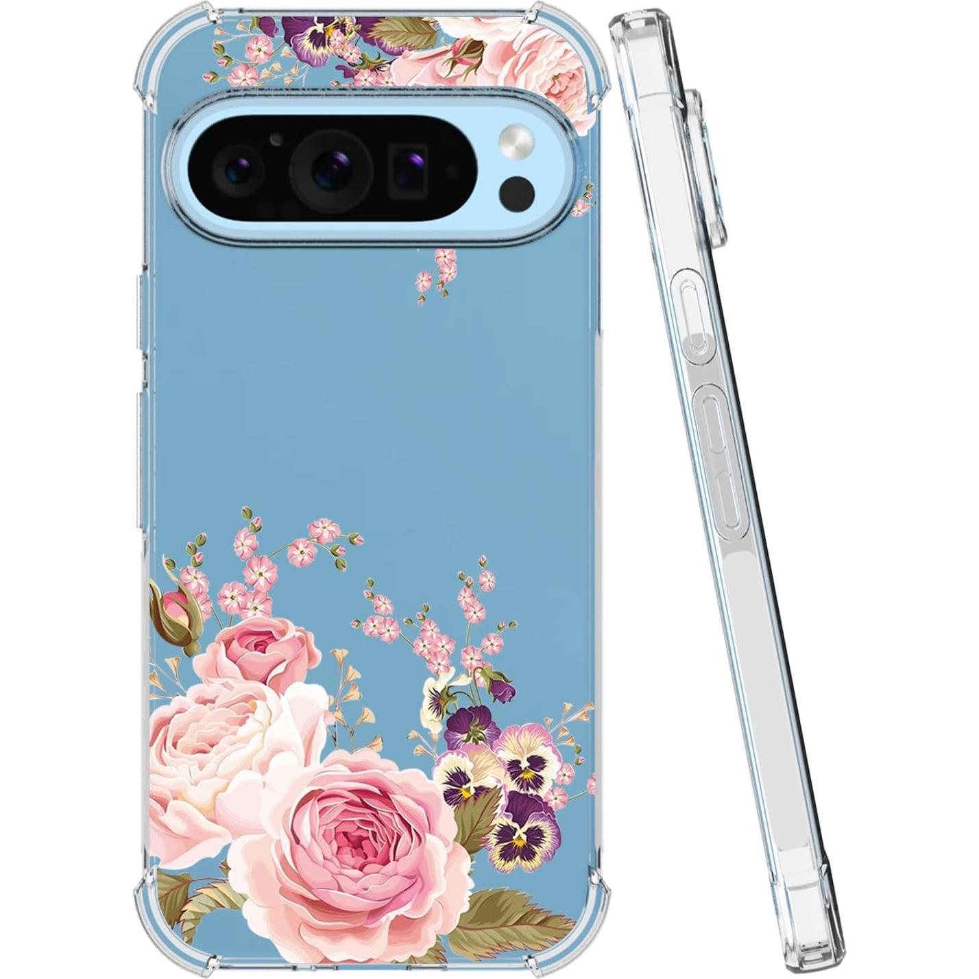 Funda TPU Rosa para Google Pixel 9 y 9 Pro - Ultra Clara