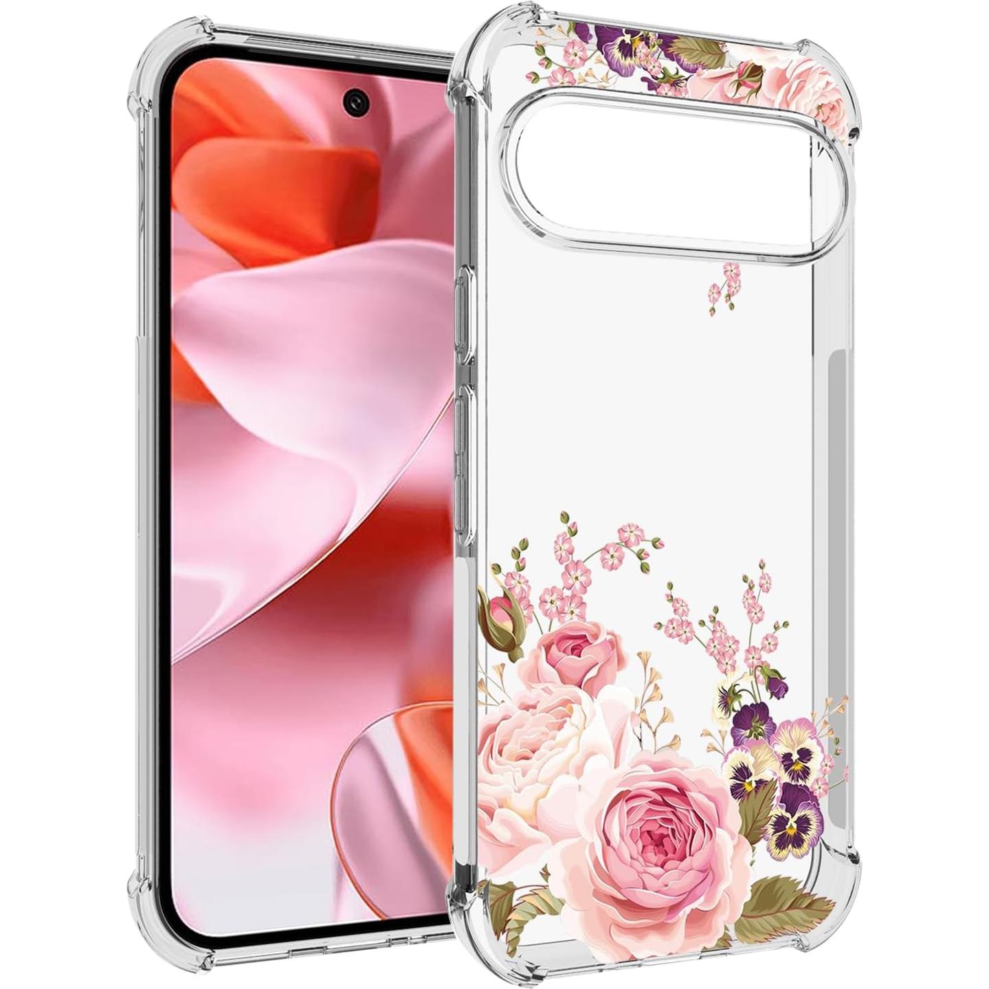 Funda TPU Rosa para Google Pixel 9 y 9 Pro - Ultra Clara