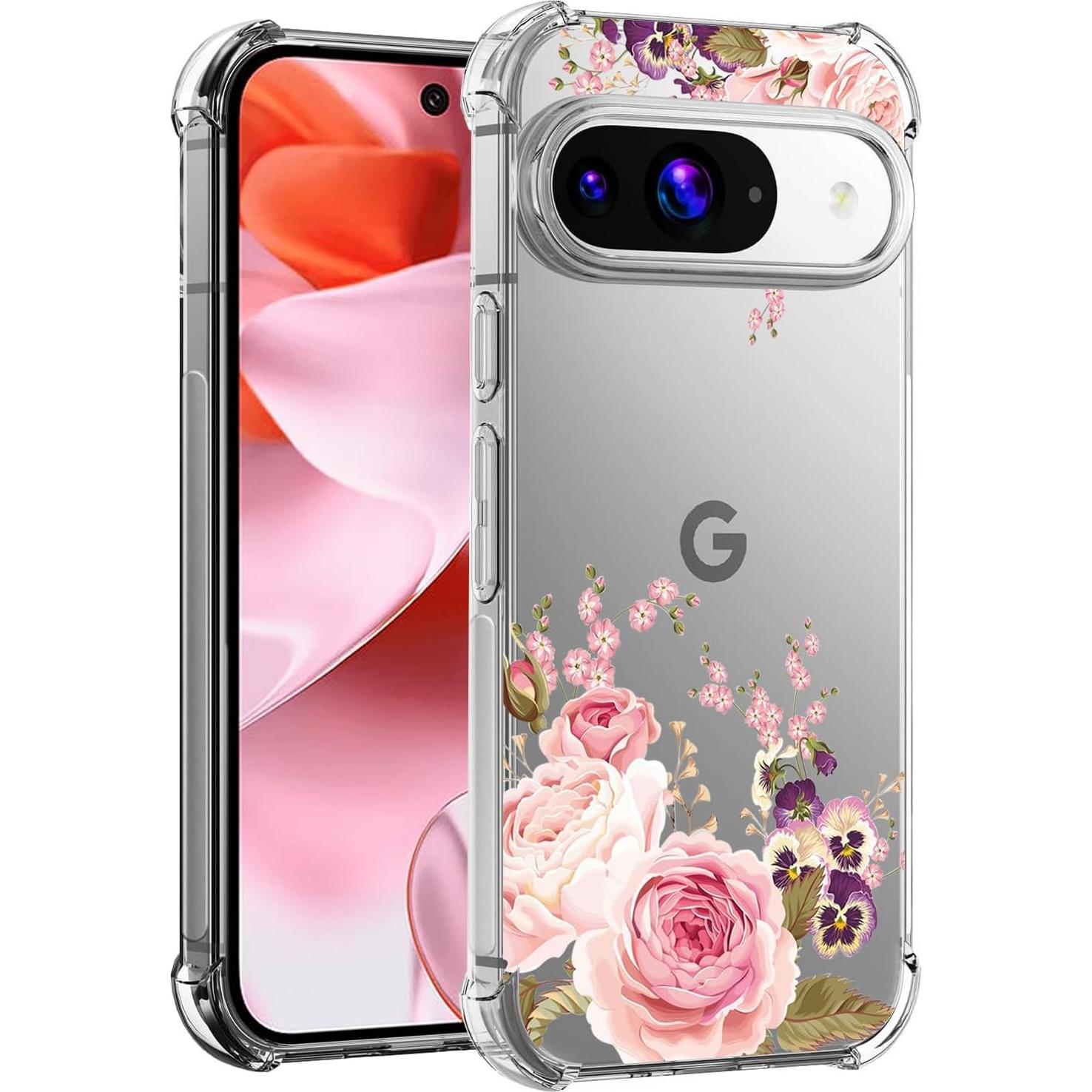 Funda TPU Rosa para Google Pixel 9 y 9 Pro - Ultra Clara