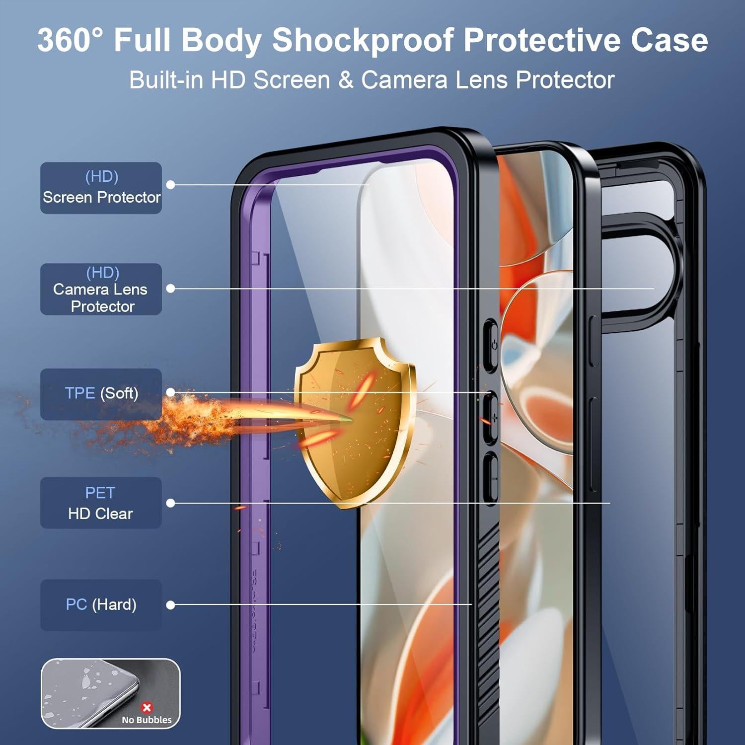 Funda Impermeable SPIDERCASE para Google Pixel 9 Pro XL 360°