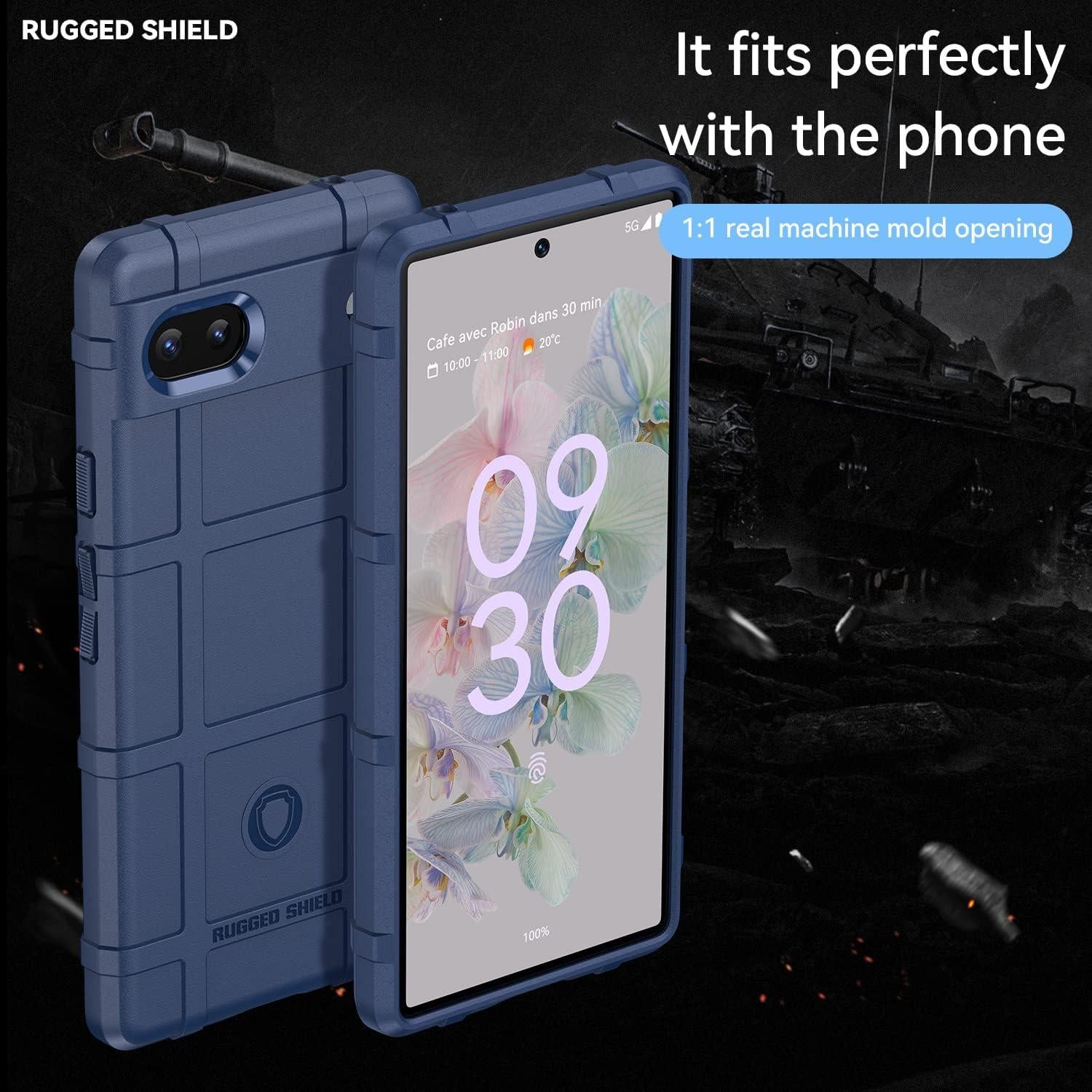 Funda Ajustada Google Pixel 6a Rugged Shield Azul HD