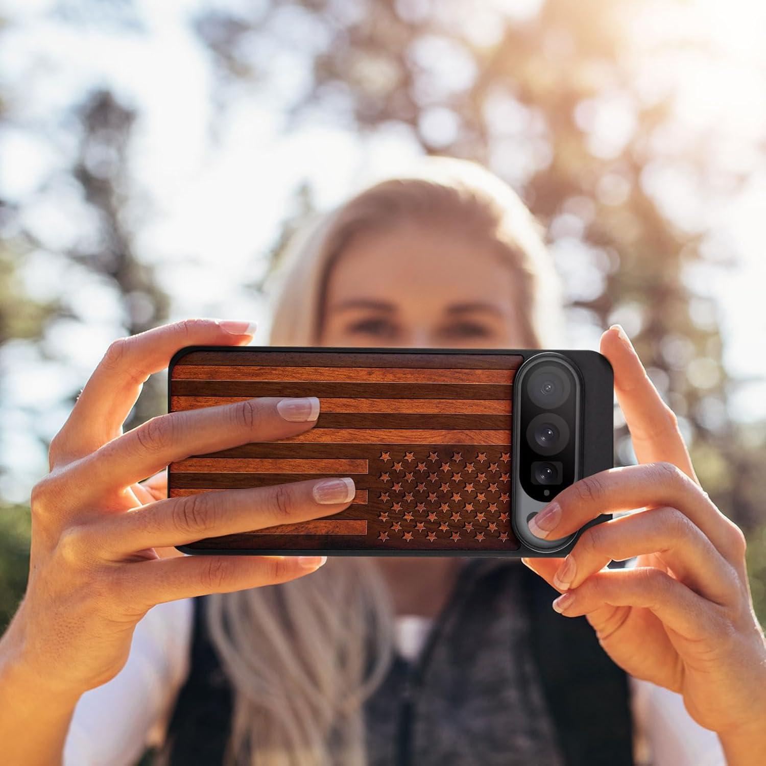 Funda de Madera Carveit para Google Pixel 9 Pro - Antichoque