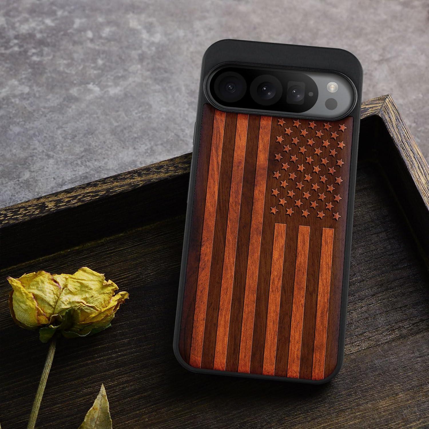 Funda de Madera Carveit para Google Pixel 9 Pro - Antichoque