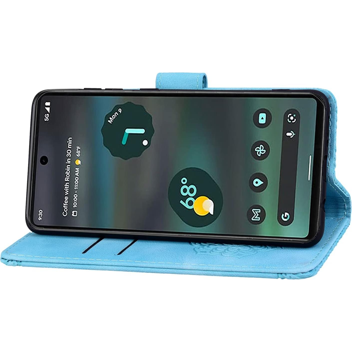 Funda Flip Rosbtib para Google Pixel 7 - PU Cuero Azul