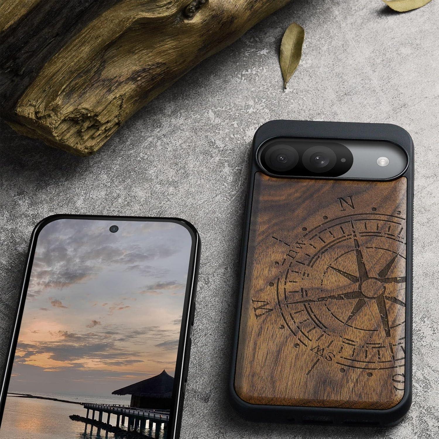 Funda de Madera Carveit para Google Pixel 9 - Antichoque