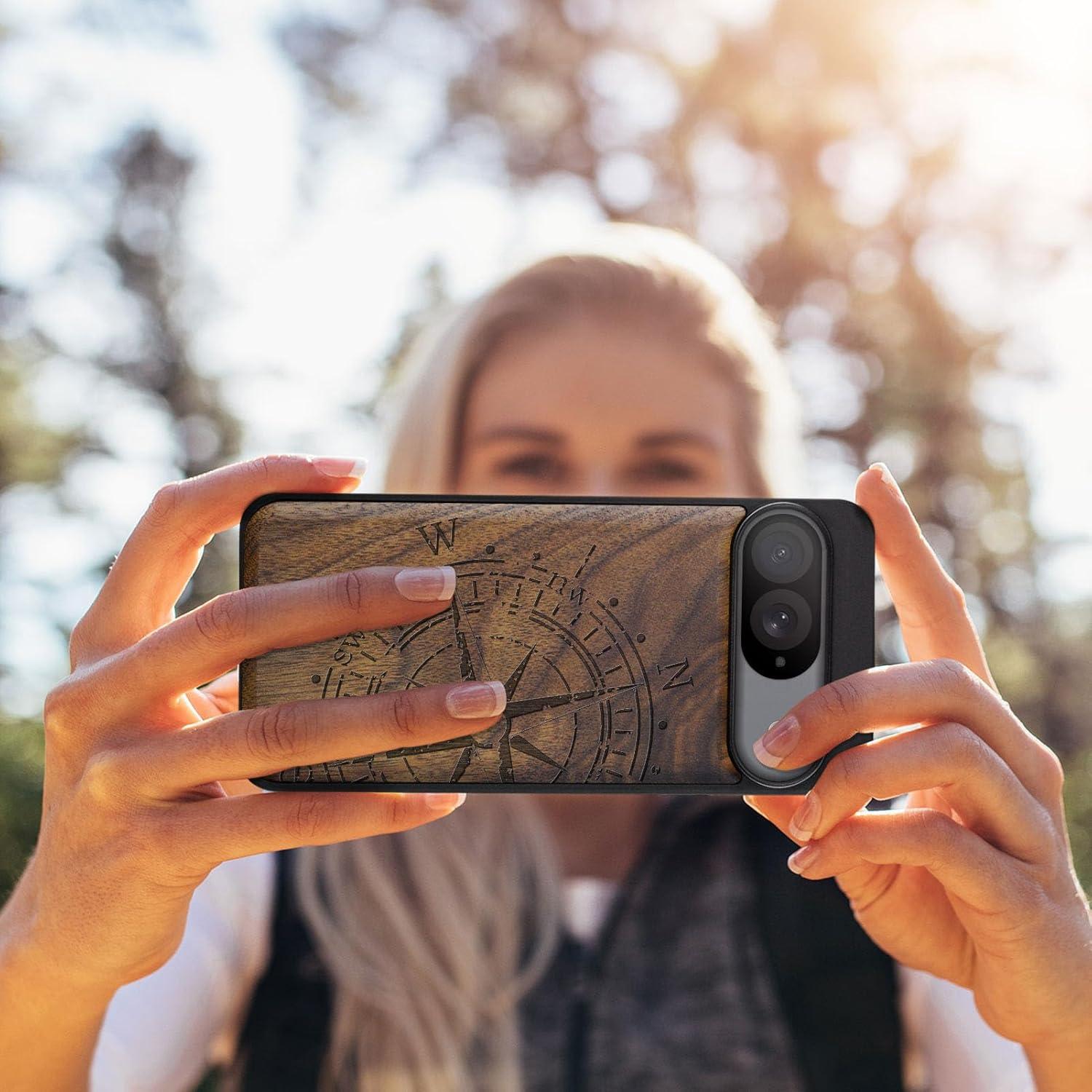 Funda de Madera Carveit para Google Pixel 9 - Antichoque