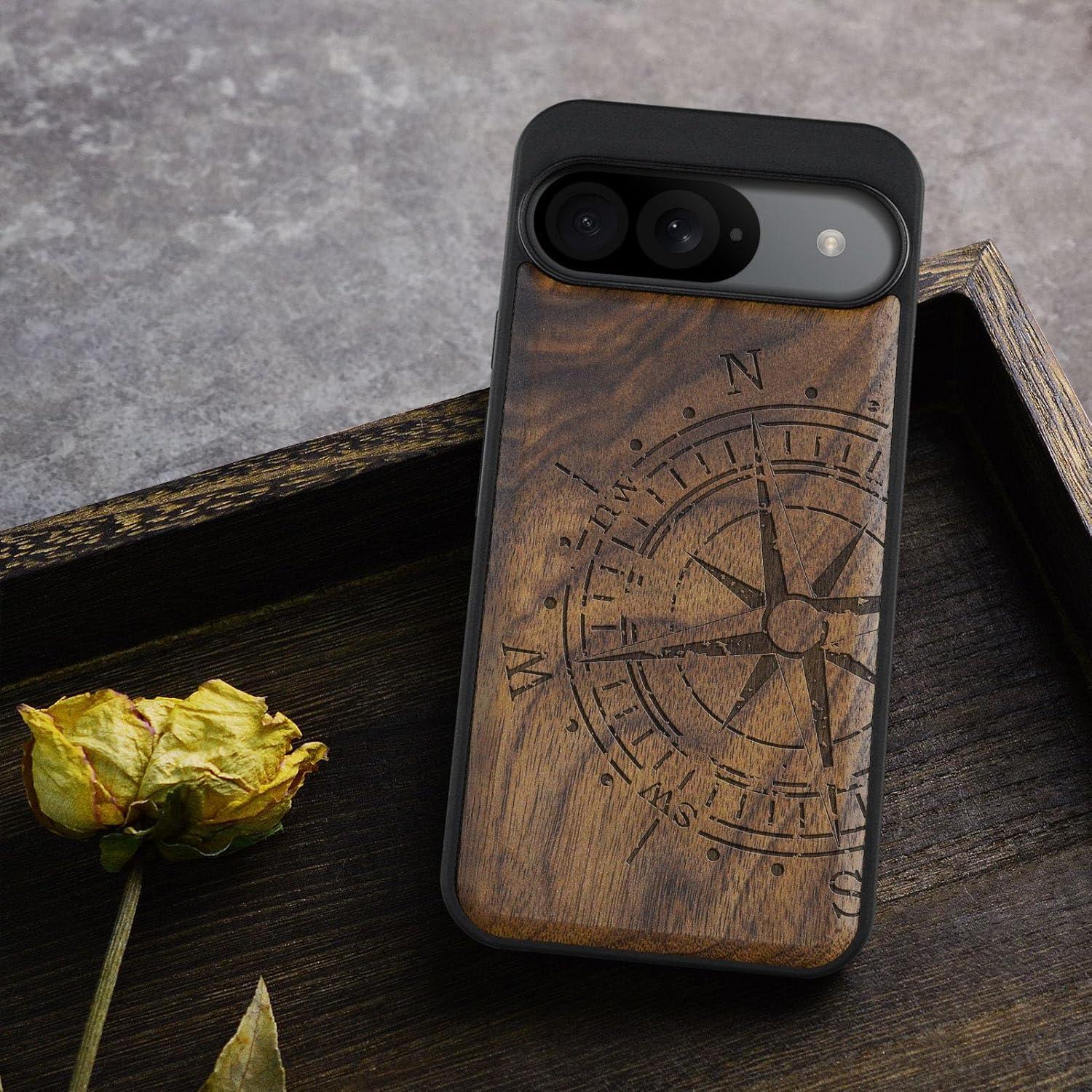 Funda de Madera Carveit para Google Pixel 9 - Antichoque