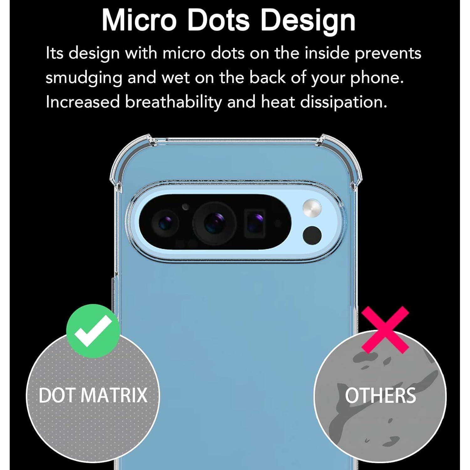 Funda TPU Transparente USTIYA para Google Pixel 9/9 Pro