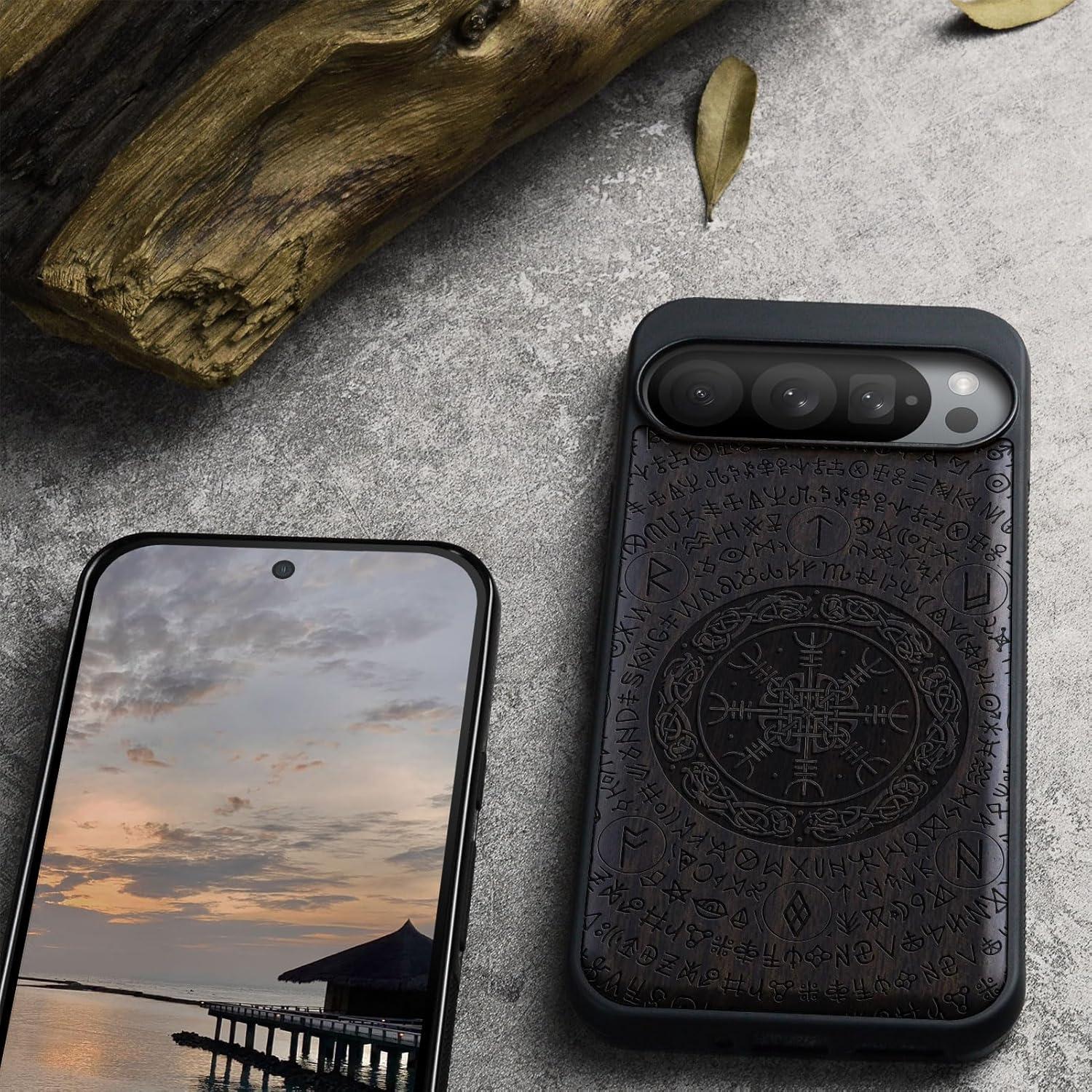 Funda de Madera Carveit para Google Pixel 9 Pro XL - Protección y Estilo