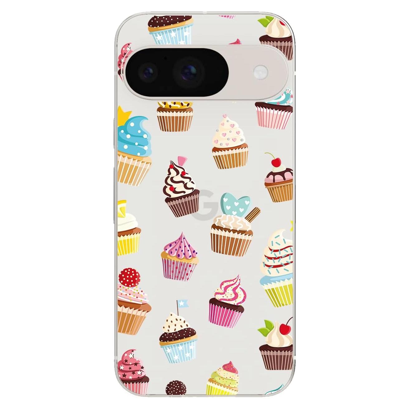 Funda Blingy's para Google Pixel 9 Pro - Estilo Cupcake, TPU 6.3"