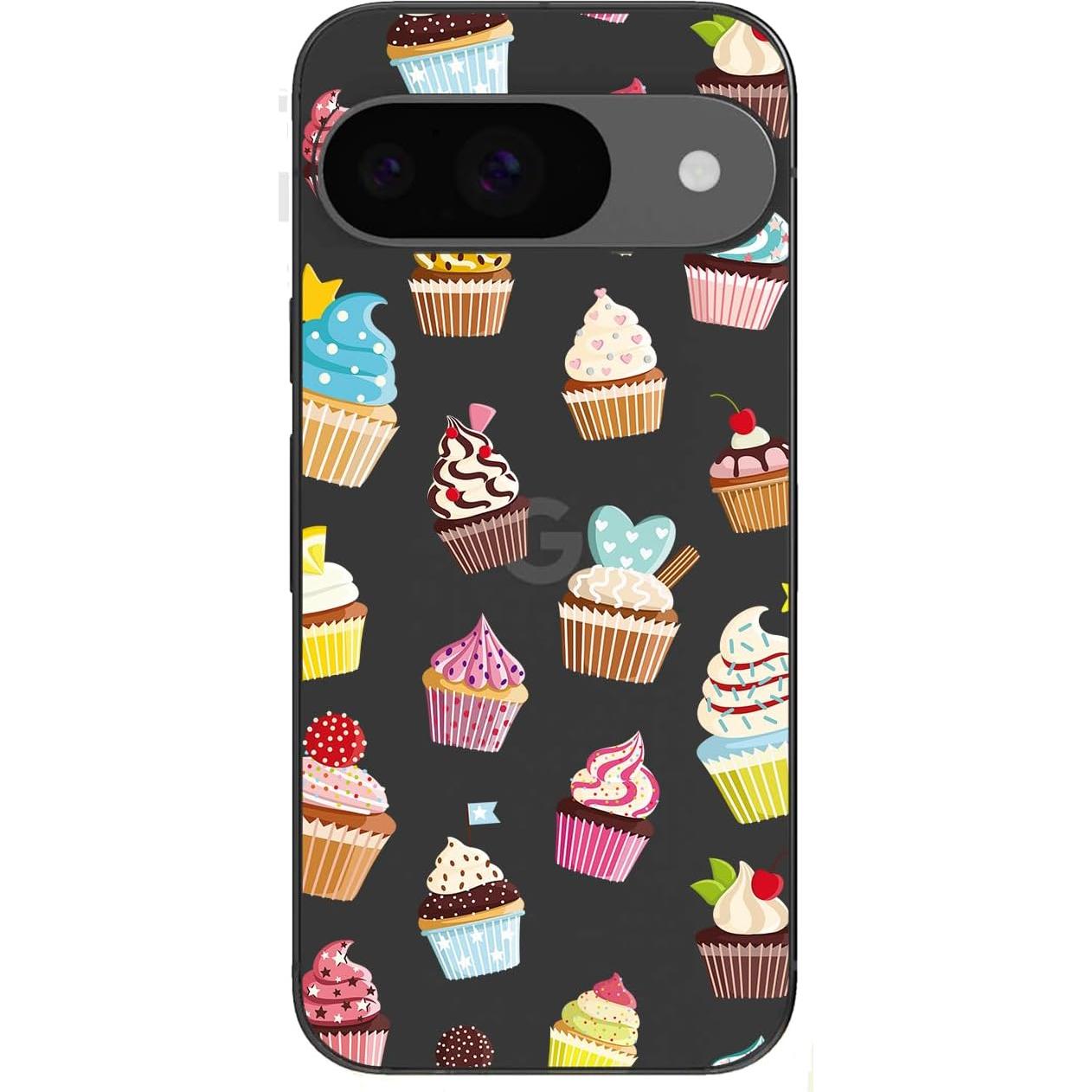 Funda Blingy's para Google Pixel 9 Pro - Estilo Cupcake, TPU 6.3"