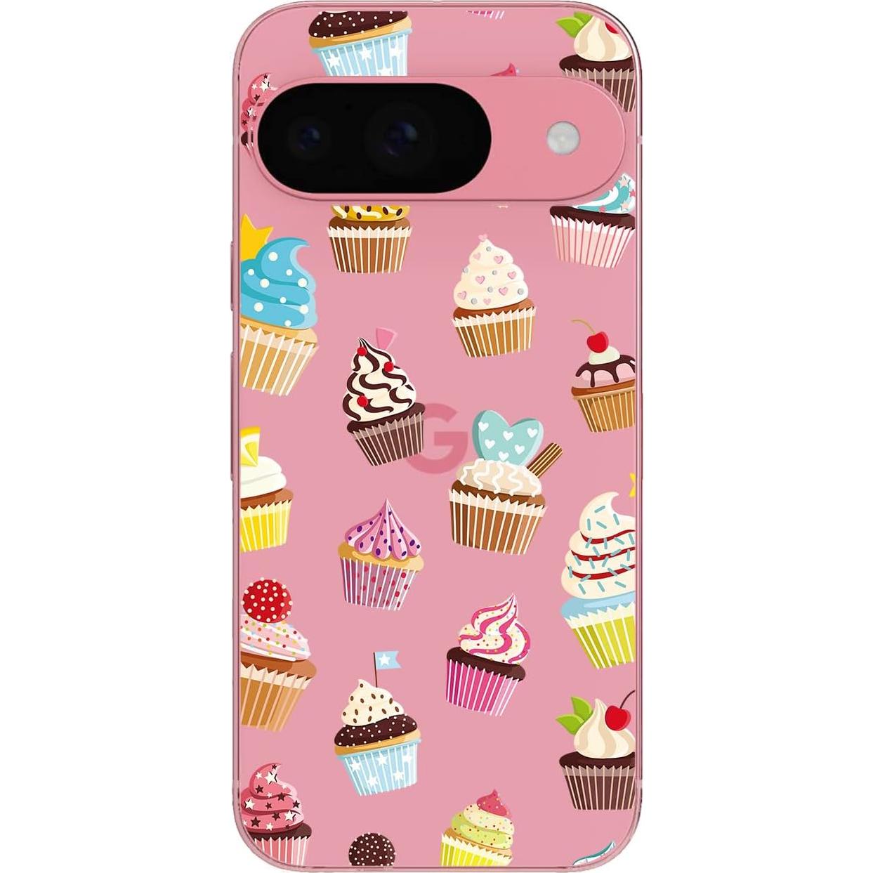 Funda Blingy's para Google Pixel 9 Pro - Estilo Cupcake, TPU 6.3"