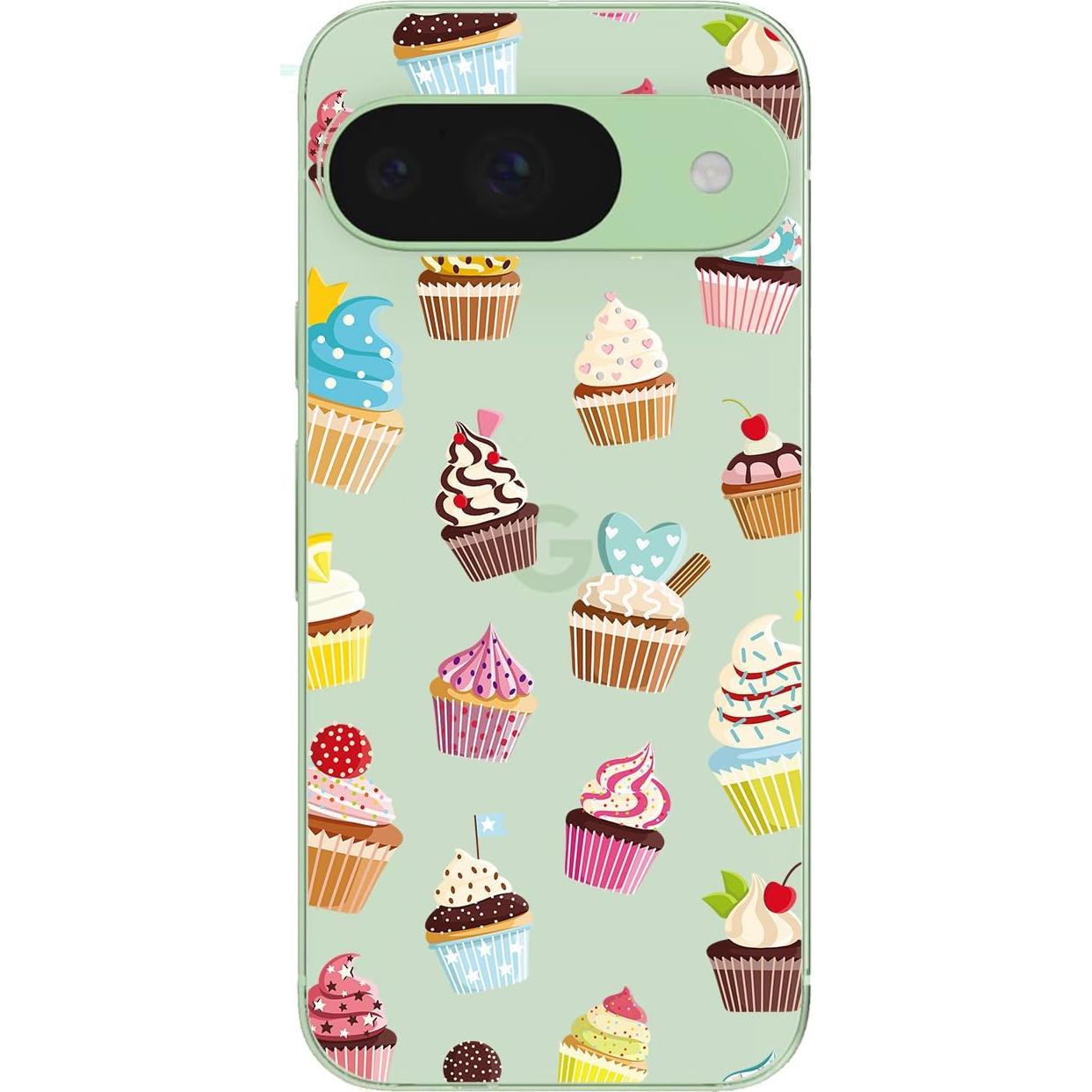 Funda Blingy's para Google Pixel 9 Pro - Estilo Cupcake, TPU 6.3"